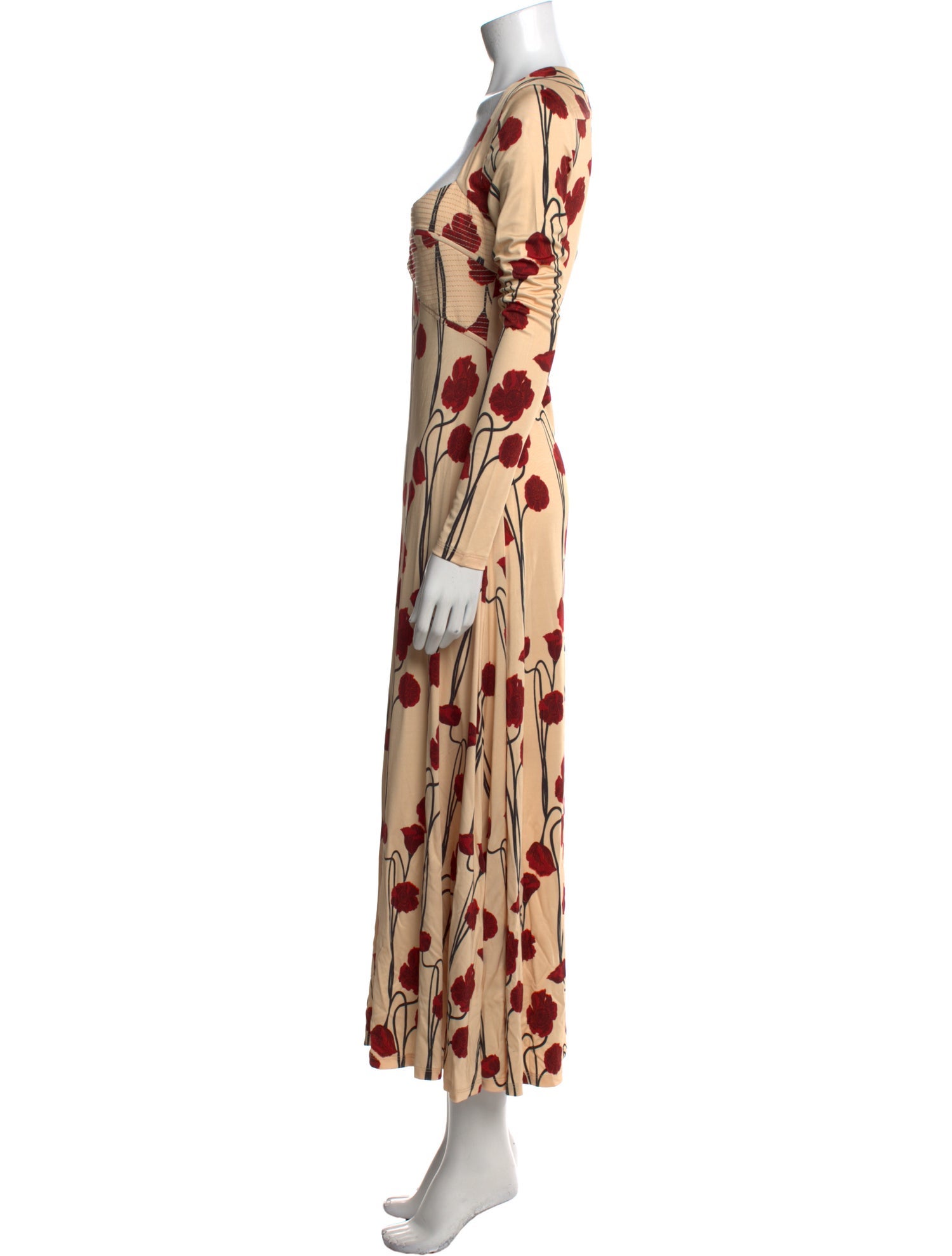 Johanna Ortiz Printed Long Dress