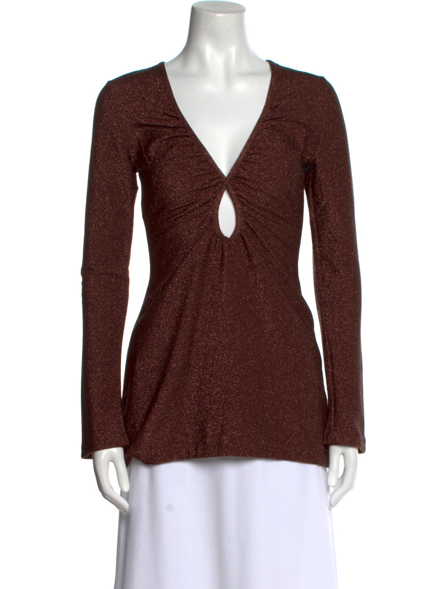 Johanna Ortiz V-Neck Long Sleeve Top