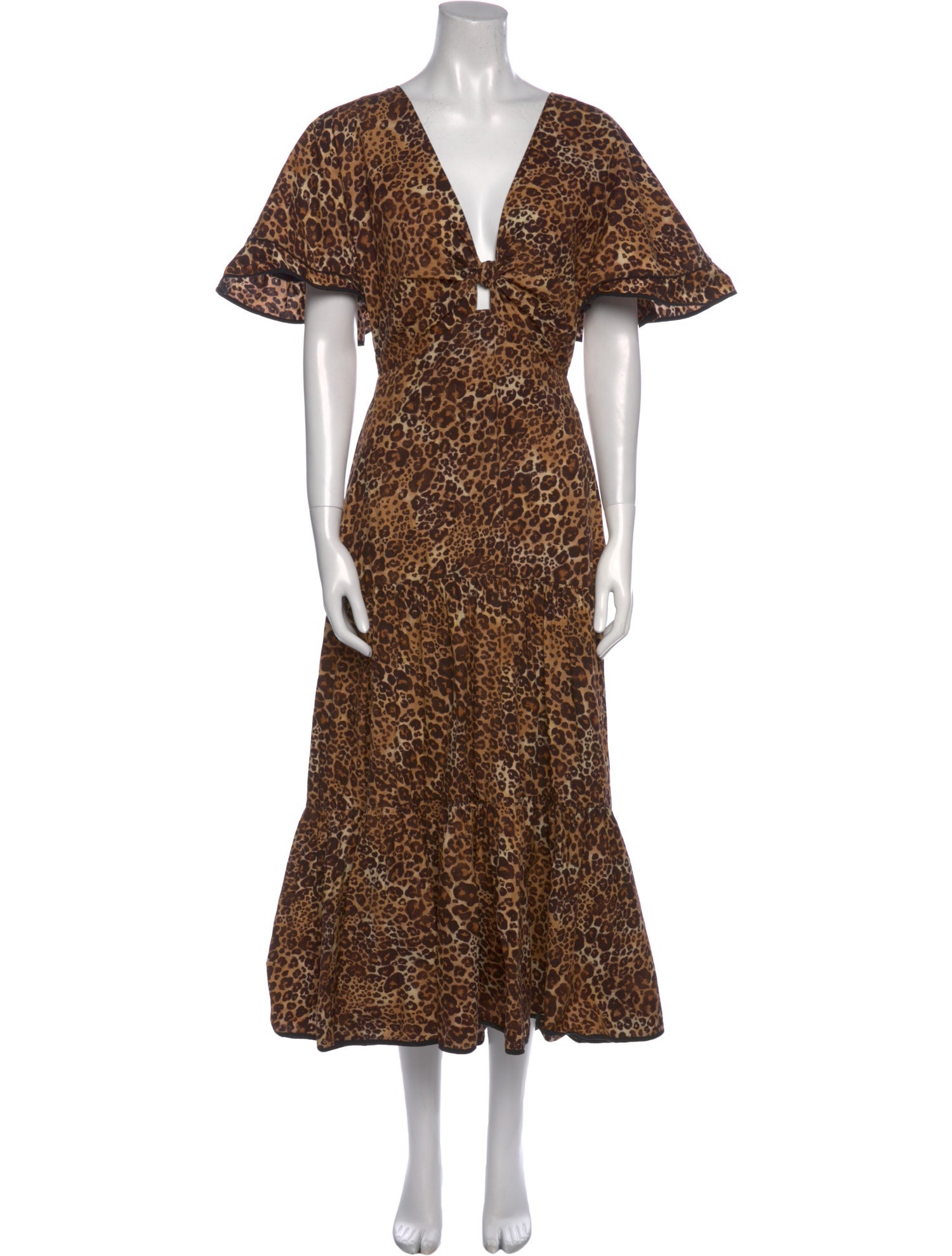 Johanna Ortiz Animal Print Long Dress