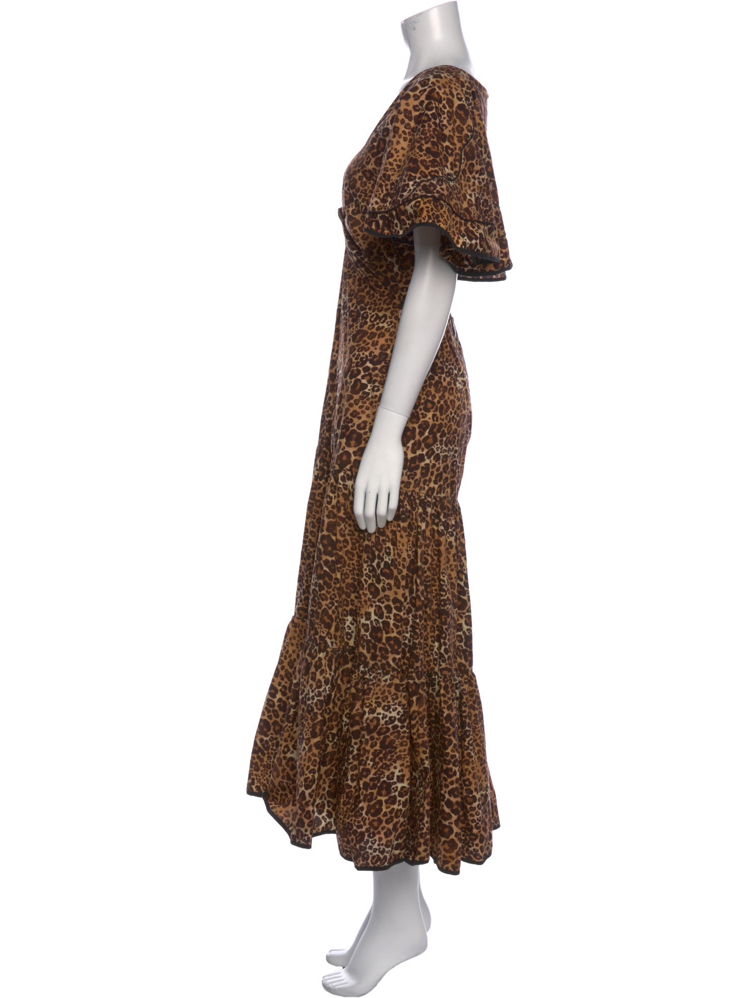 Johanna Ortiz Animal Print Long Dress