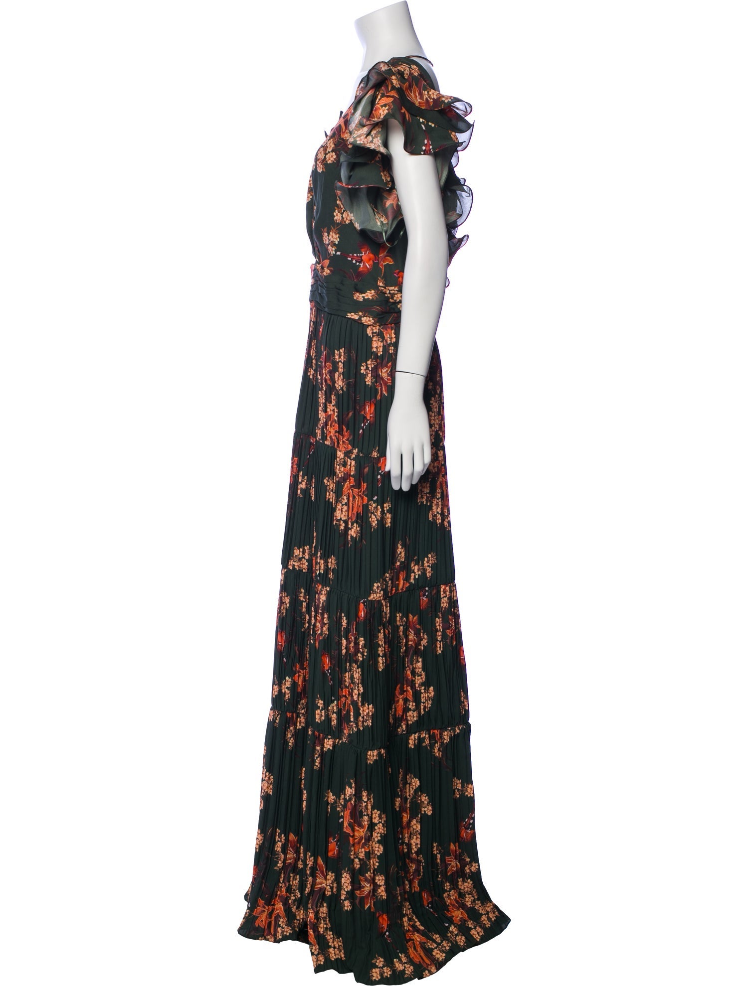 Johanna Ortiz Floral Print Long Dress