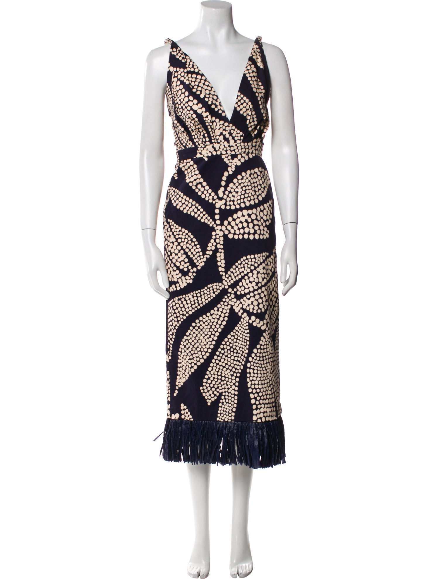 Johanna Ortiz Printed Midi Length Dress