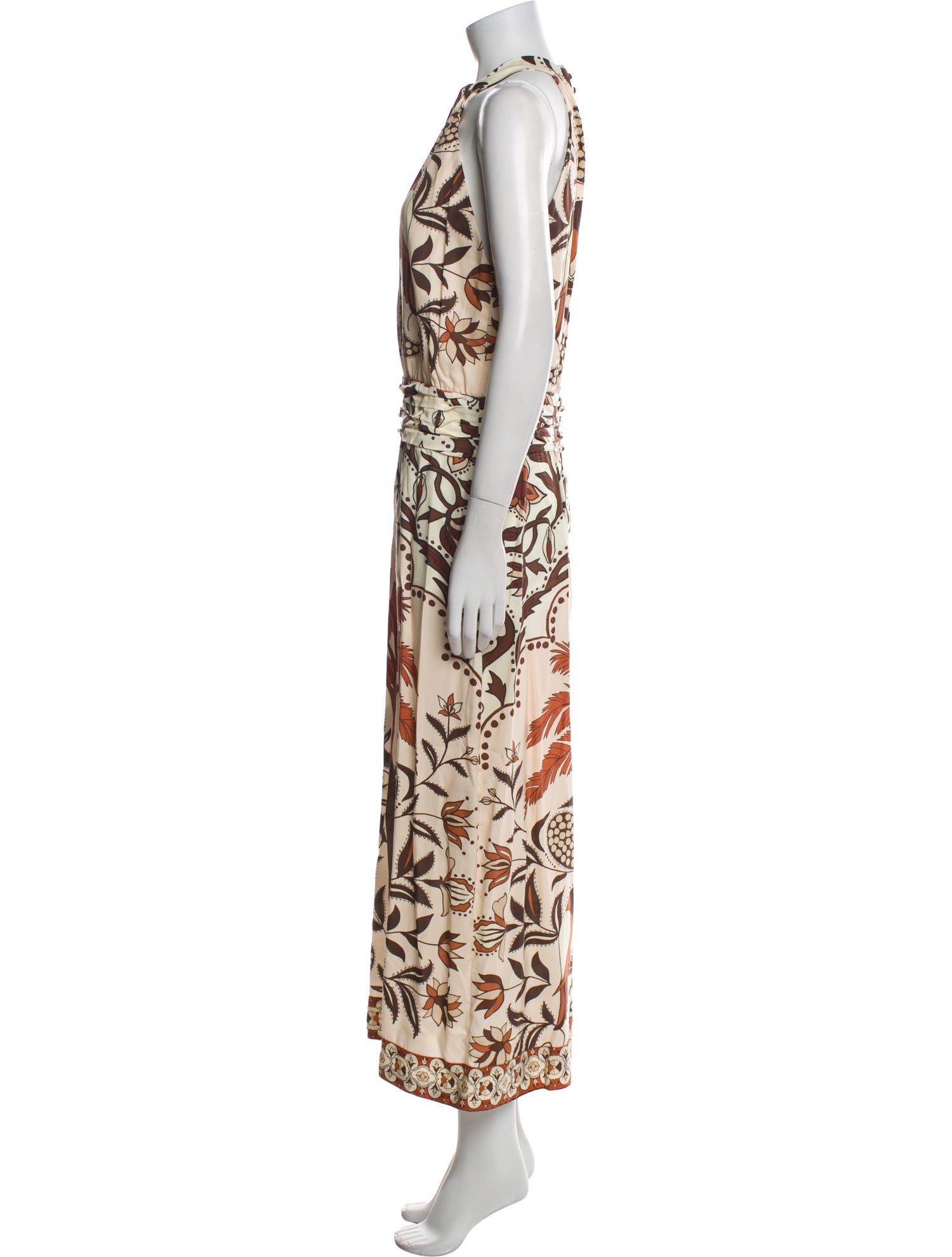 Johanna Ortiz Printed Long Dress