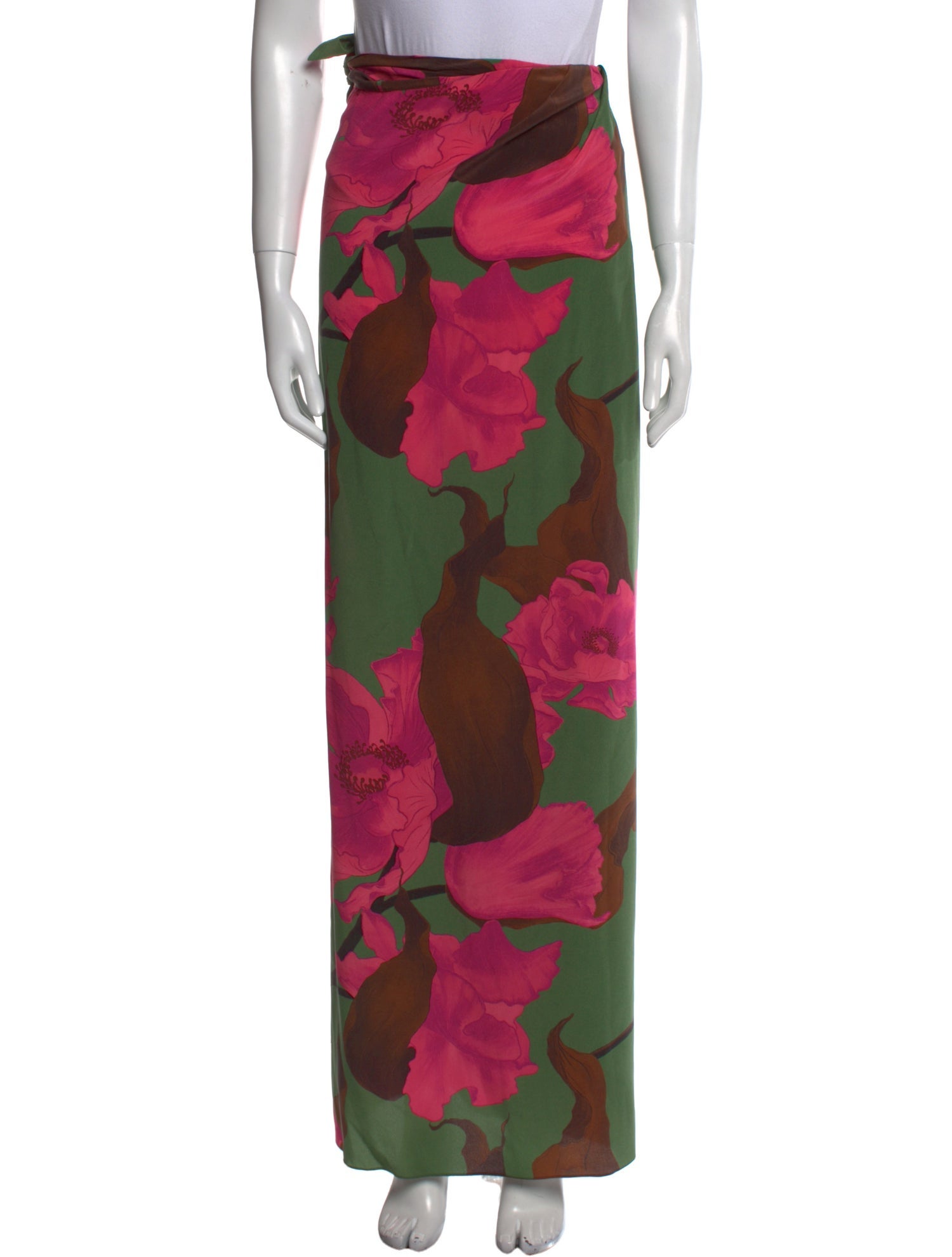 Johanna Ortiz Silk Long Skirt