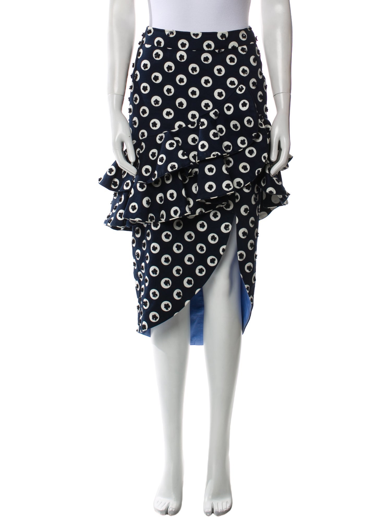 Johanna Ortiz Printed Midi Length Skirt