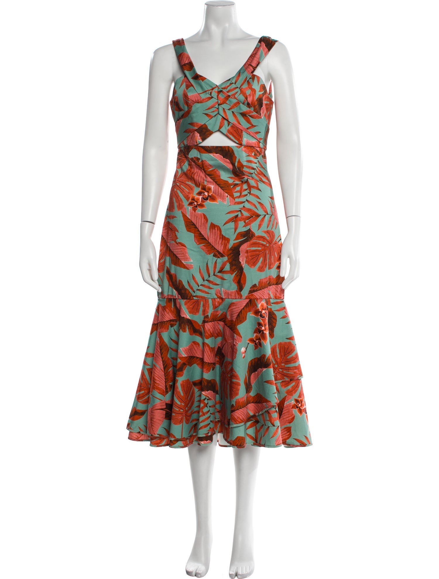 Johanna Ortiz Printed Long Dress