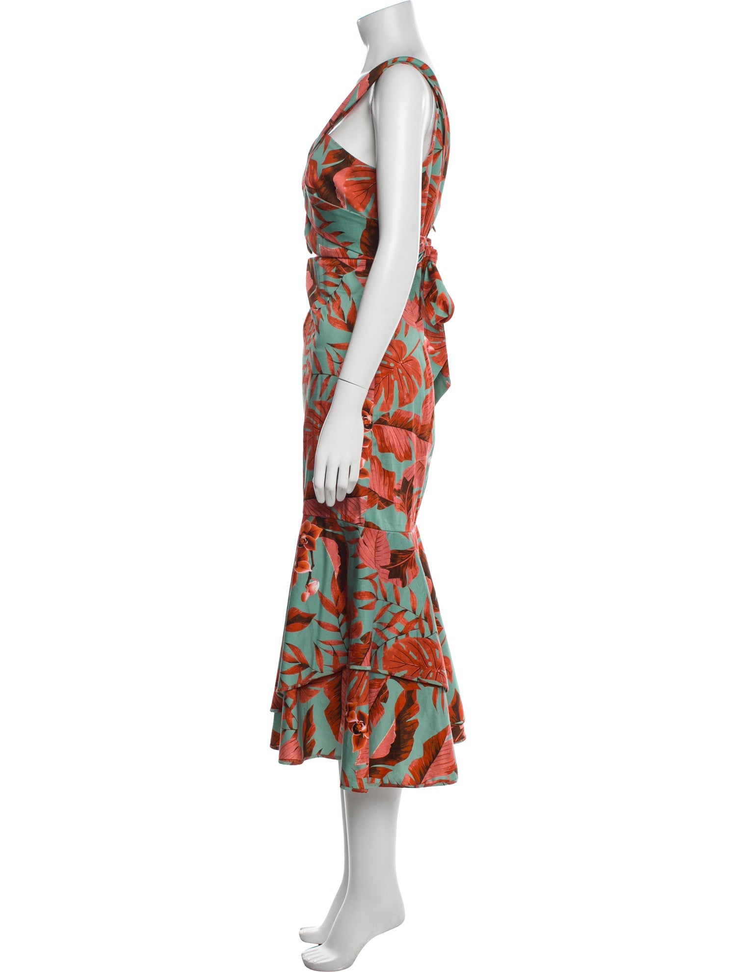 Johanna Ortiz Printed Long Dress