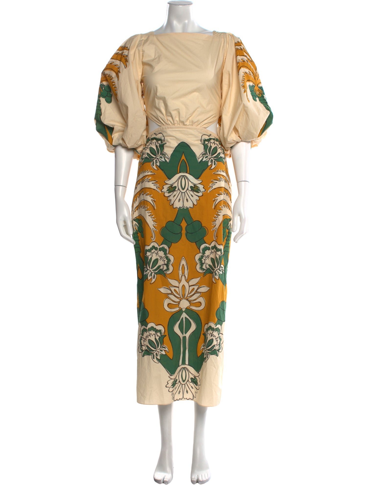 Johanna Ortiz Printed Long Dress