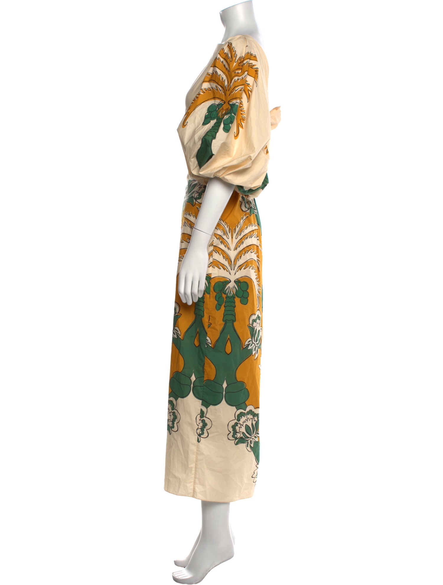 Johanna Ortiz Printed Long Dress