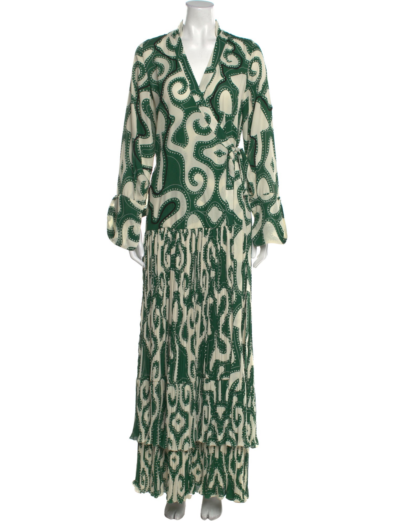 Johanna Ortiz Printed Long Dress