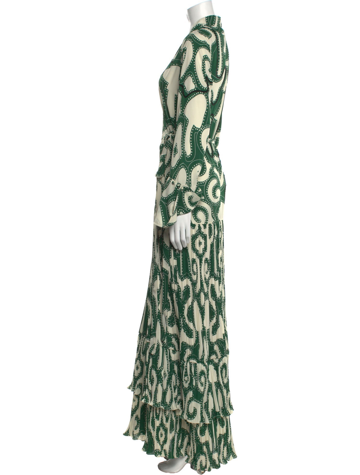 Johanna Ortiz Printed Long Dress