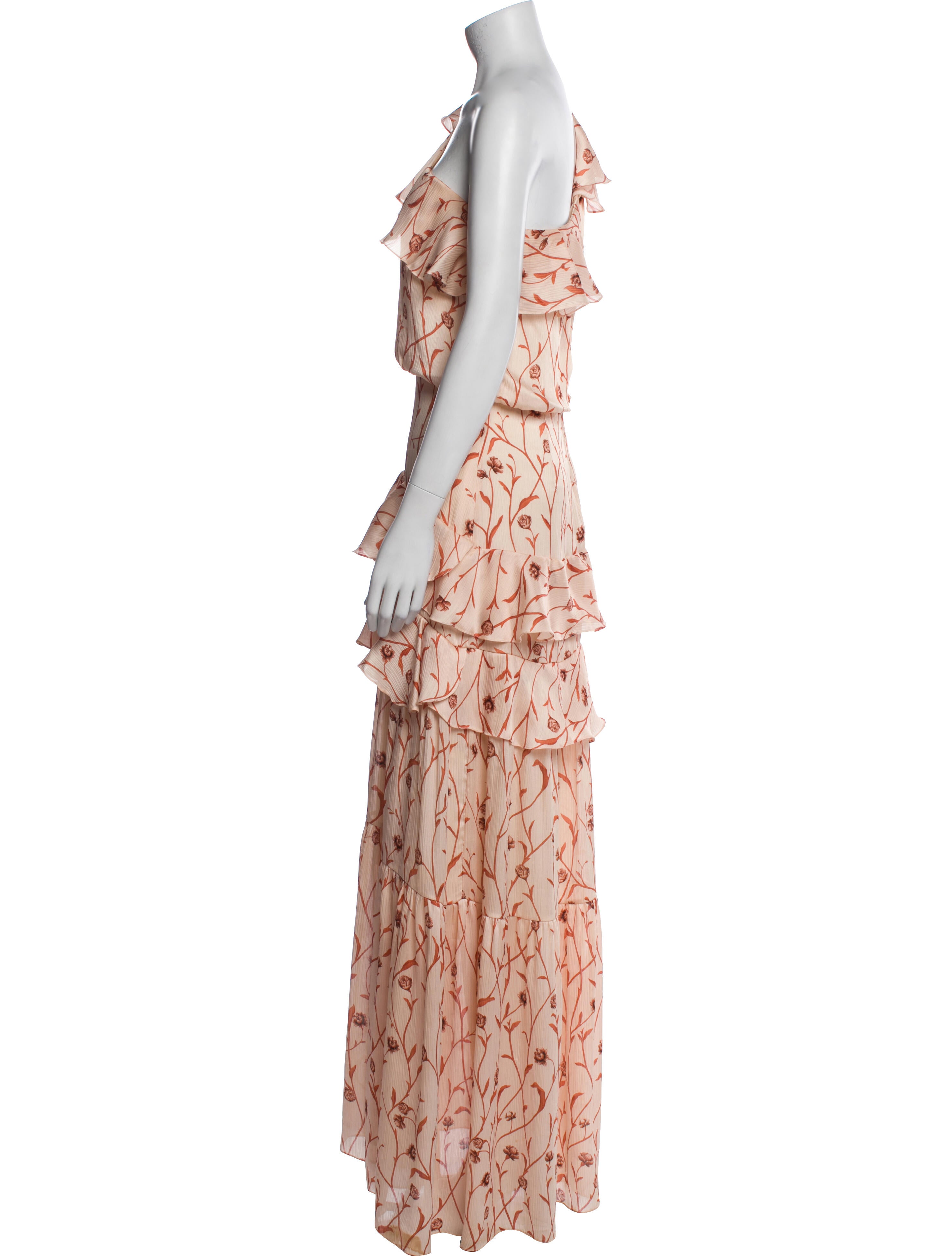 Johanna Ortiz Floral Print Long Dress