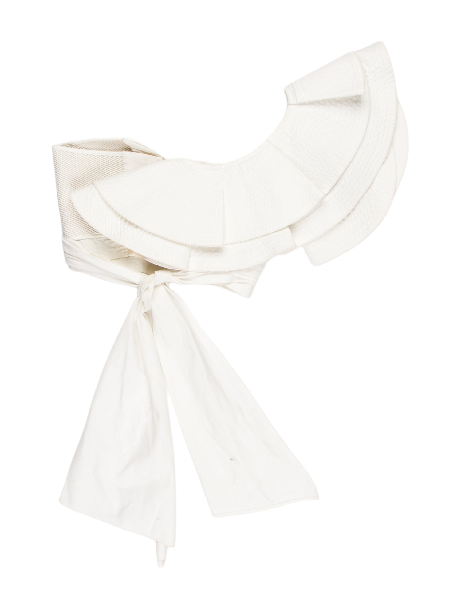 Johanna Ortiz Silk Strapless Crop Top