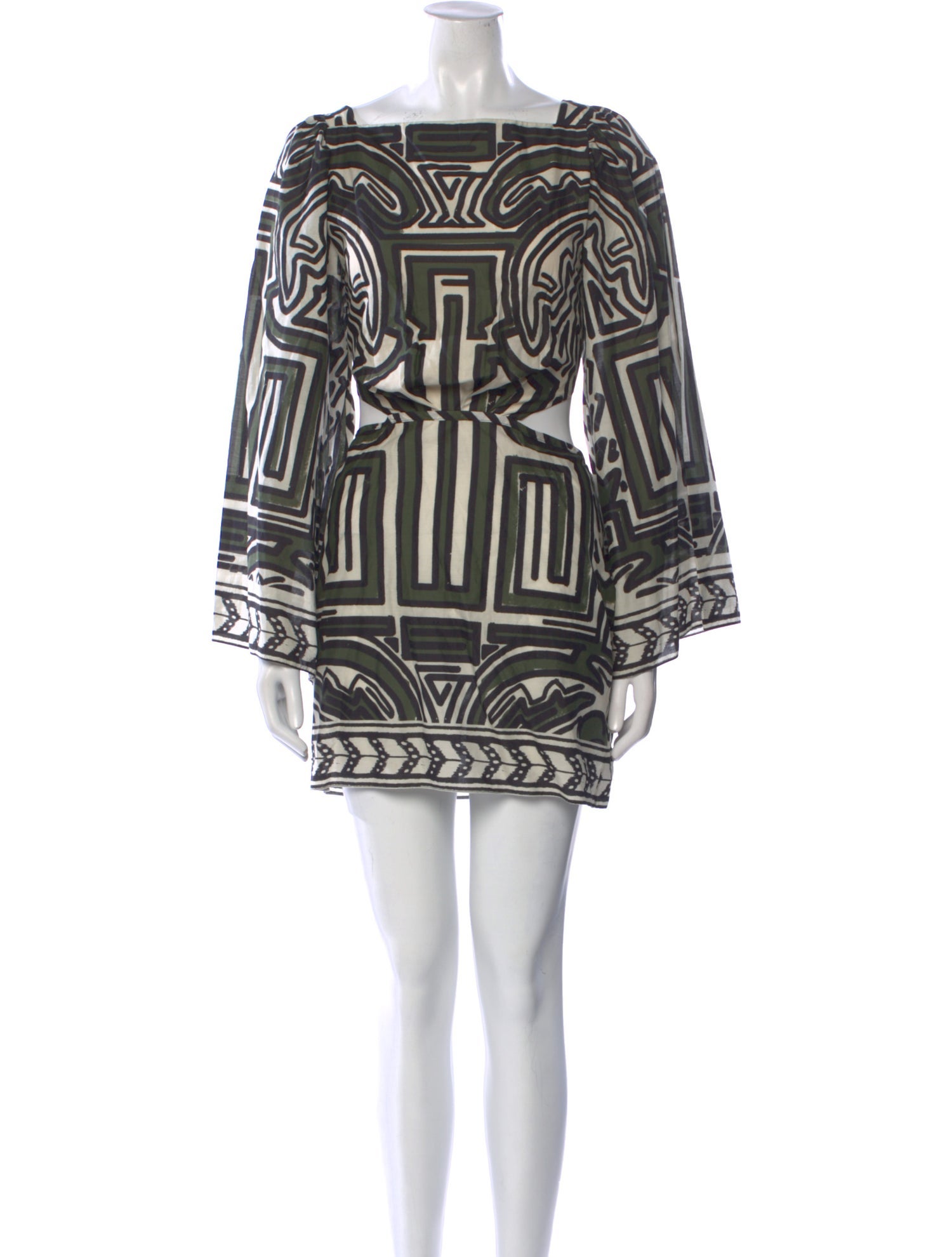 Johanna Ortiz Printed Mini Dress