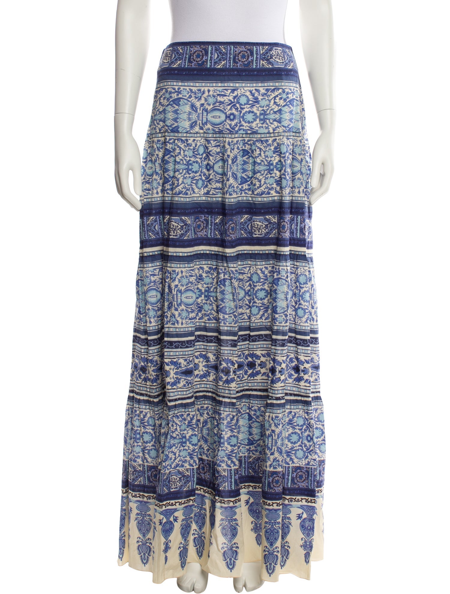 Johanna Ortiz Printed Long Skirt