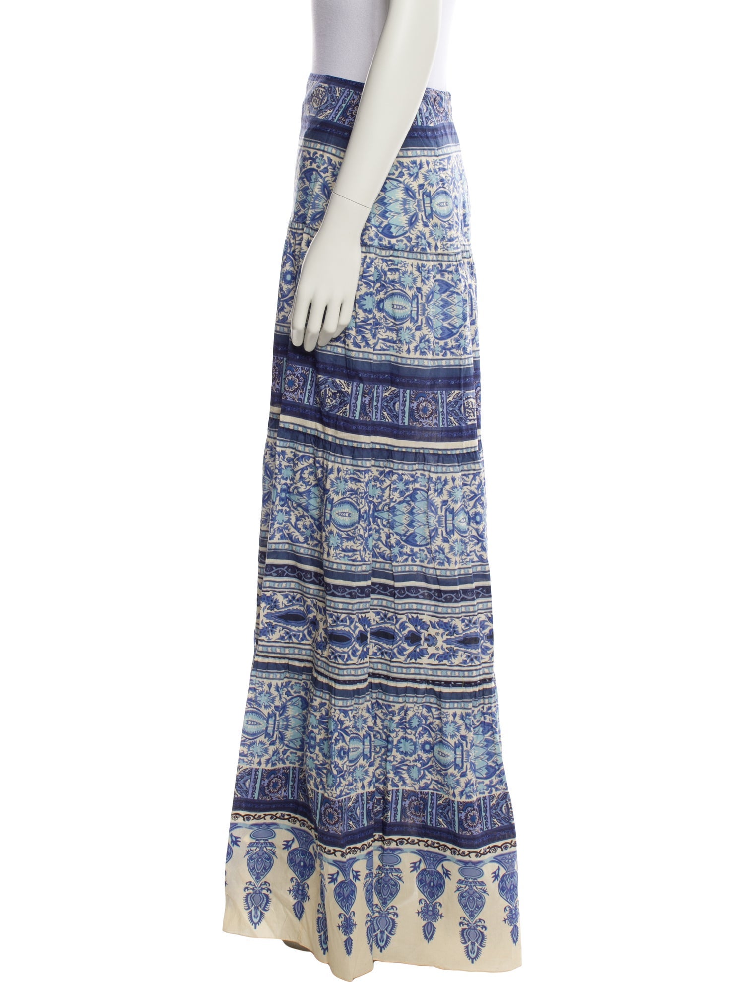 Johanna Ortiz Printed Long Skirt