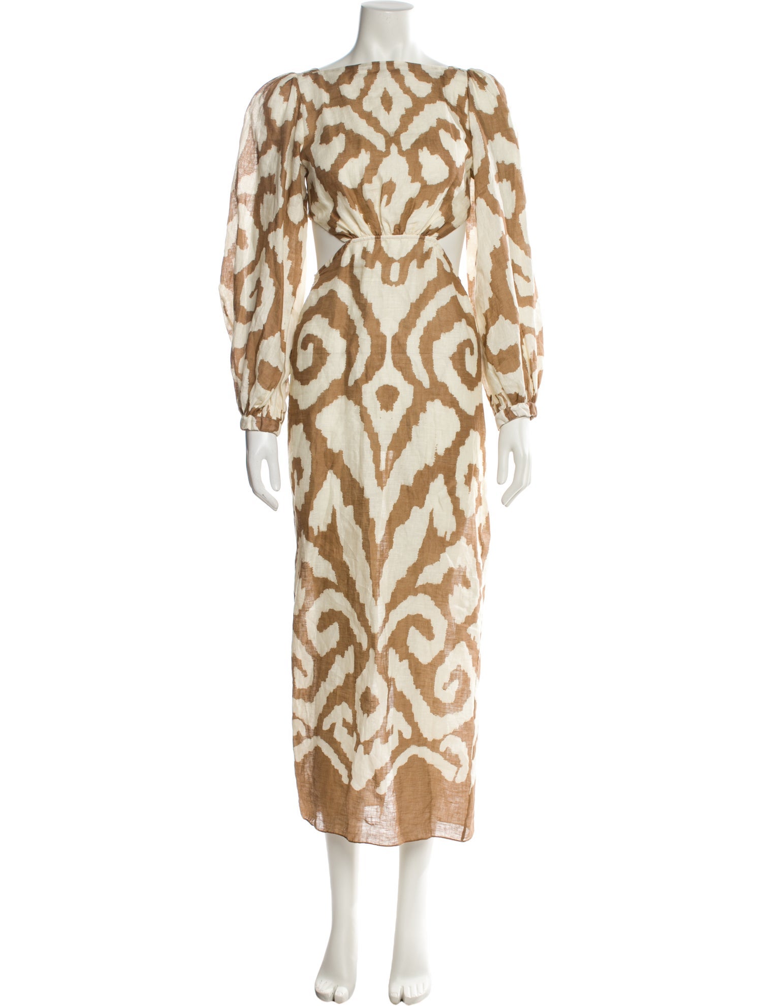 Johanna Ortiz Linen Long Dress