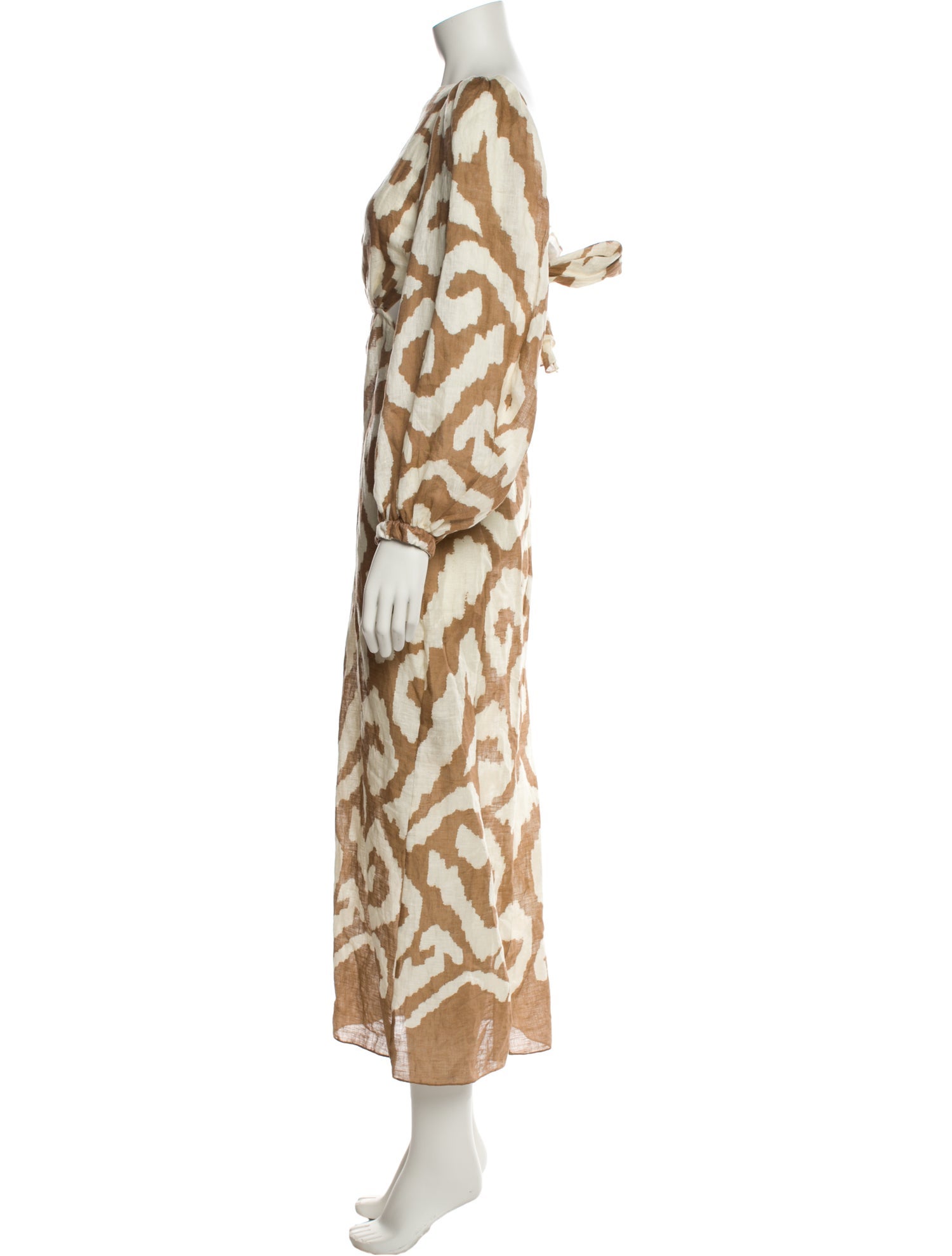 Johanna Ortiz Linen Long Dress