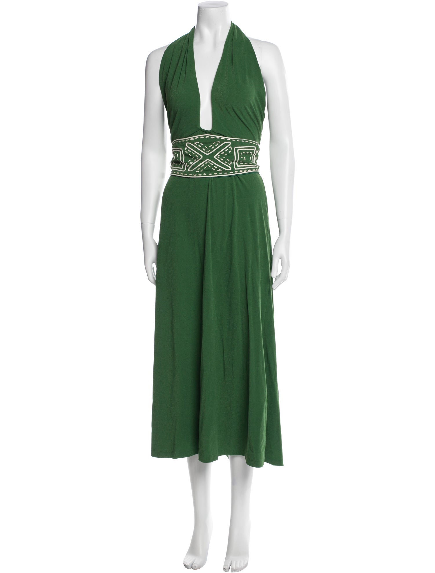 Johanna Ortiz Halterneck Long Dress w/ Tags