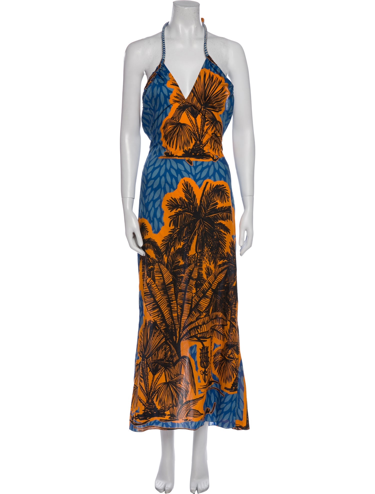 Johanna Ortiz Printed Long Dress
