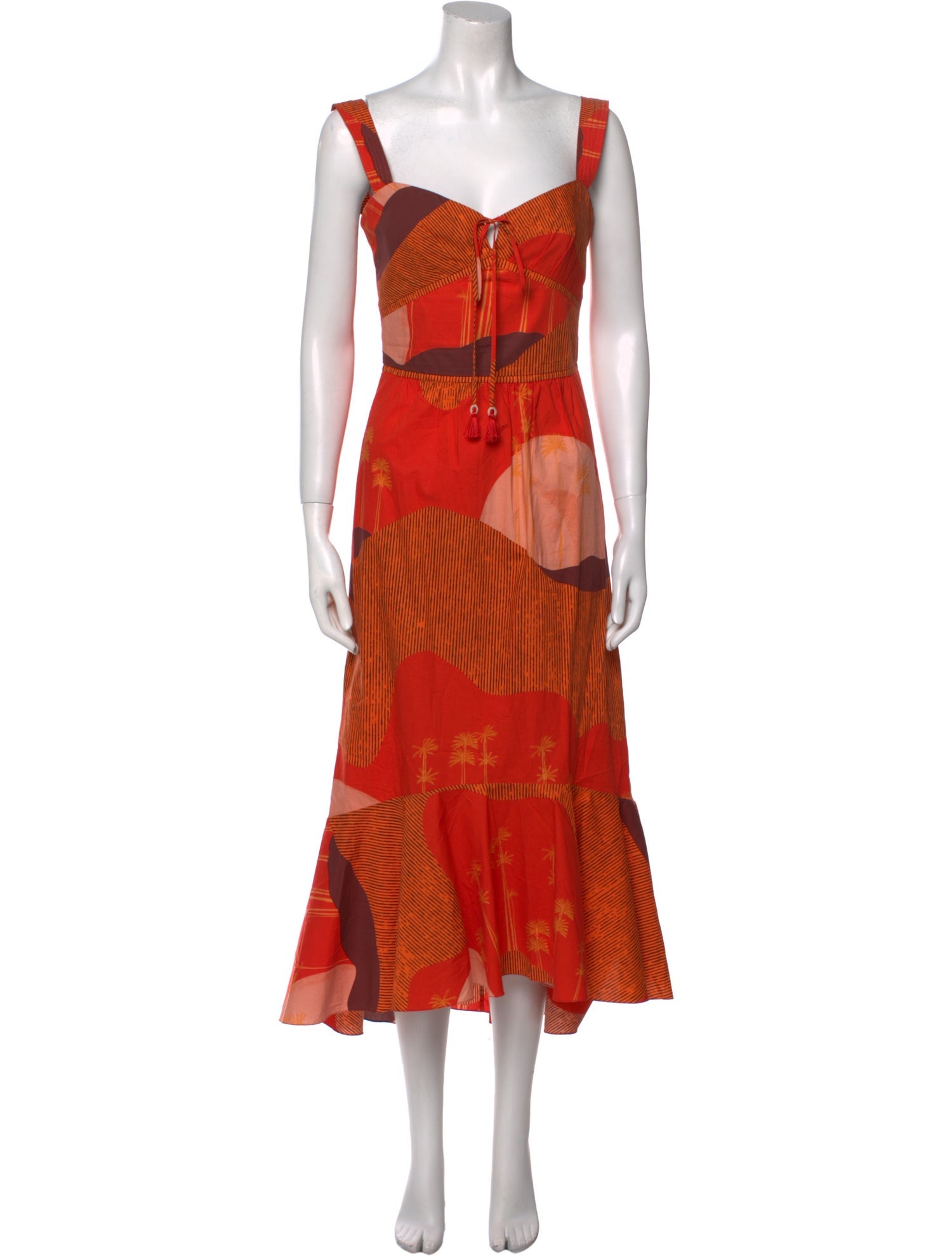 Johanna Ortiz Printed Long Dress