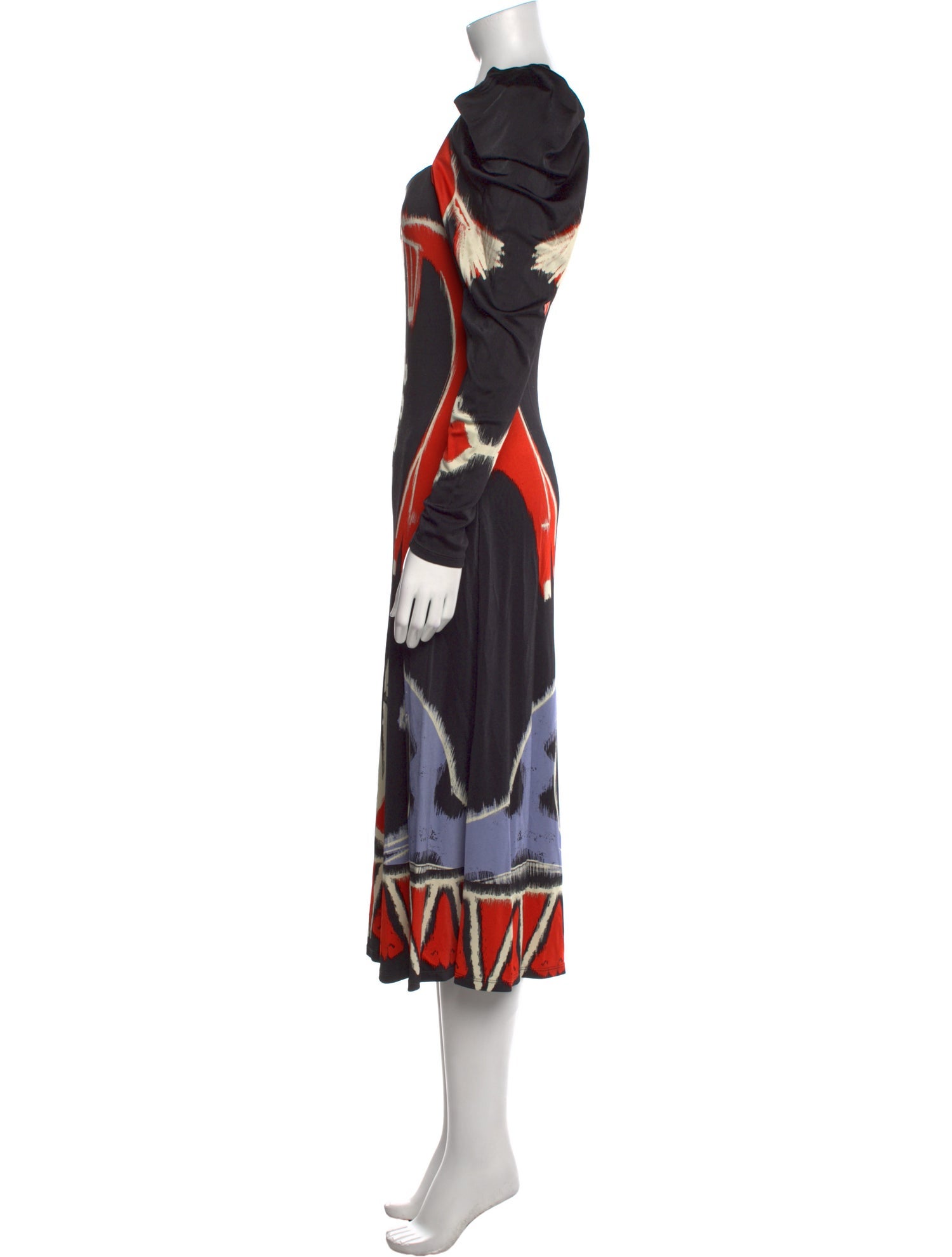 Johanna Ortiz Printed Midi Length Dress