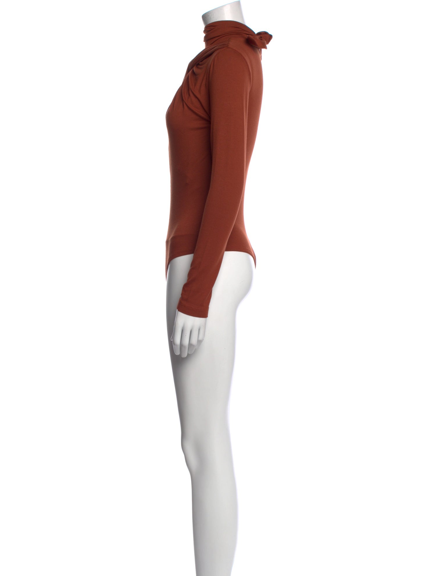 Johanna Ortiz Mock Neck Long Sleeve Bodysuit