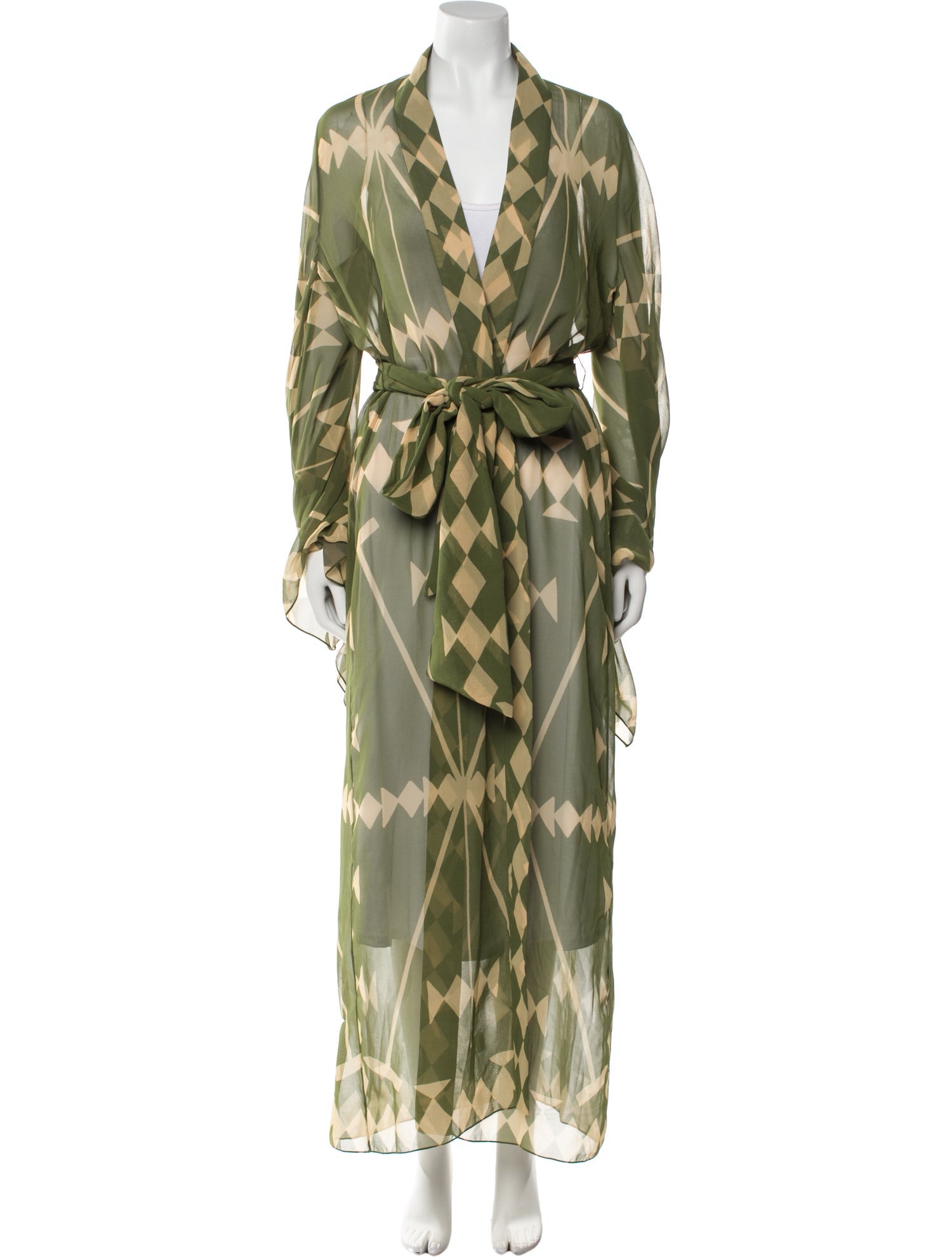 Johanna Ortiz Printed Trench Coat