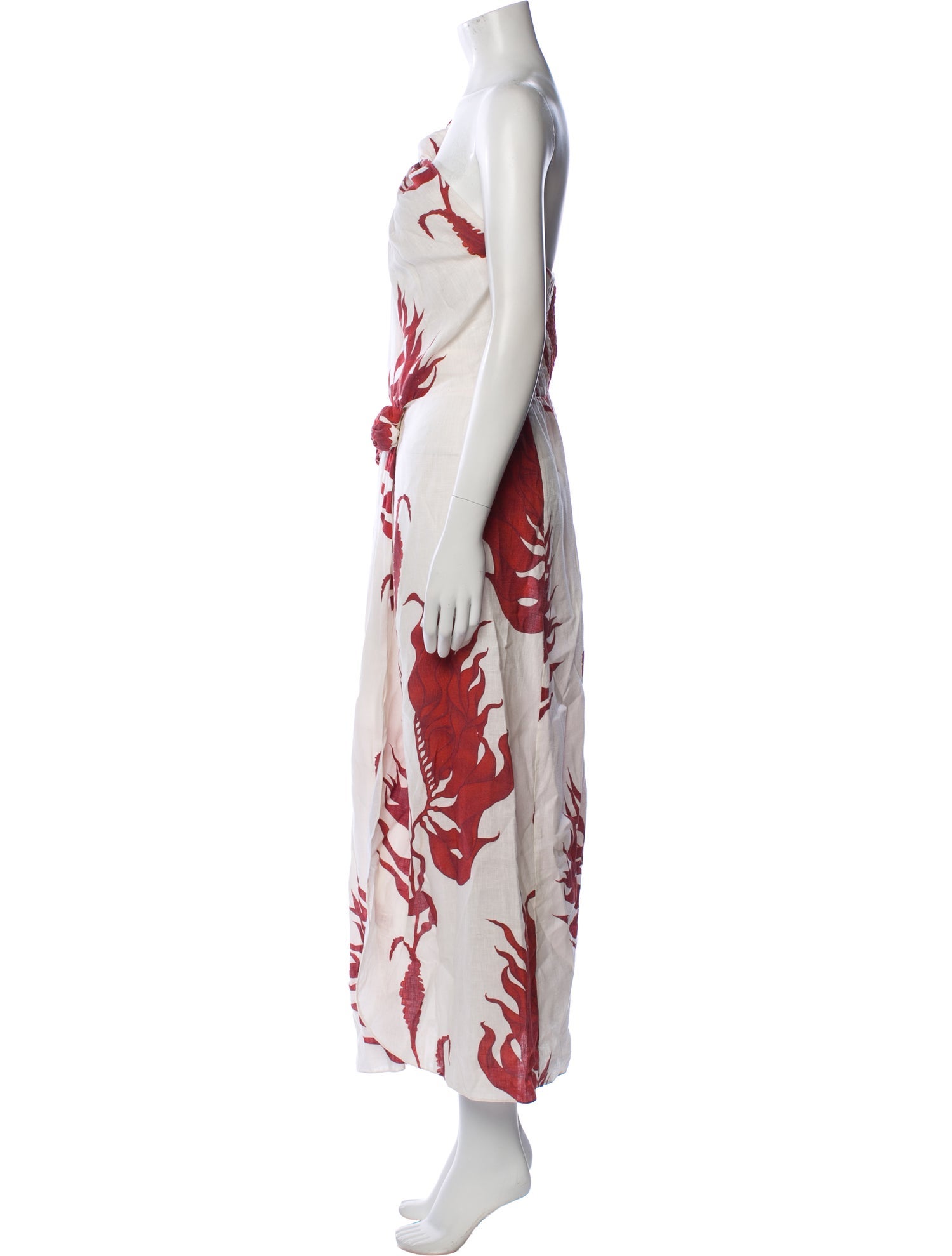 Johanna Ortiz Linen Long Dress