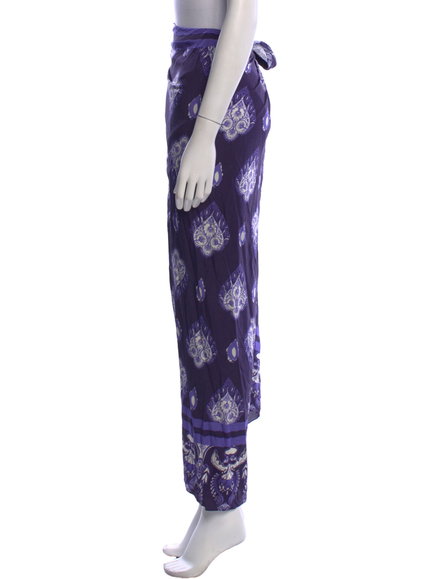 Johanna Ortiz Floral Print Skinny Leg Pants