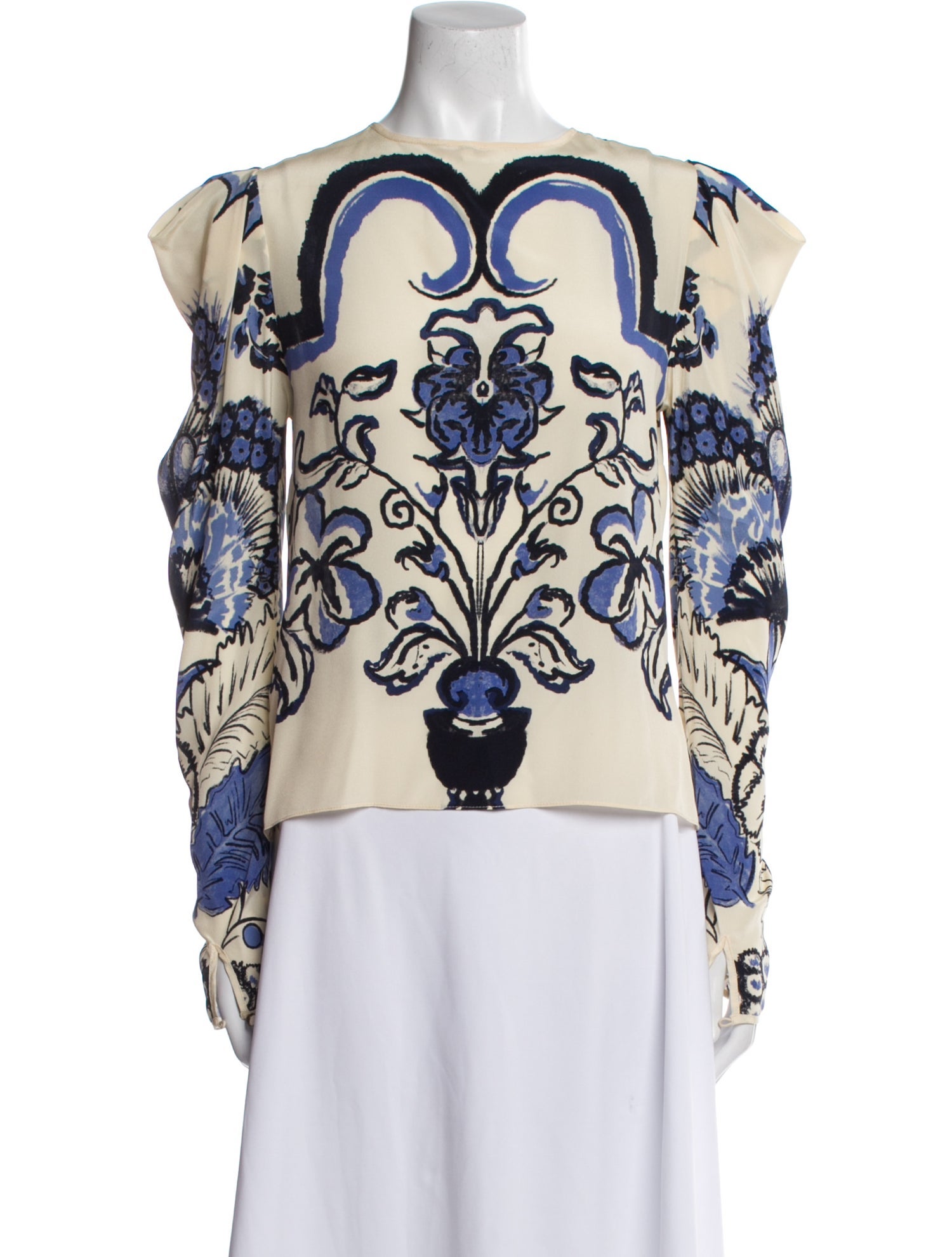 Johanna Ortiz Silk Printed Blouse