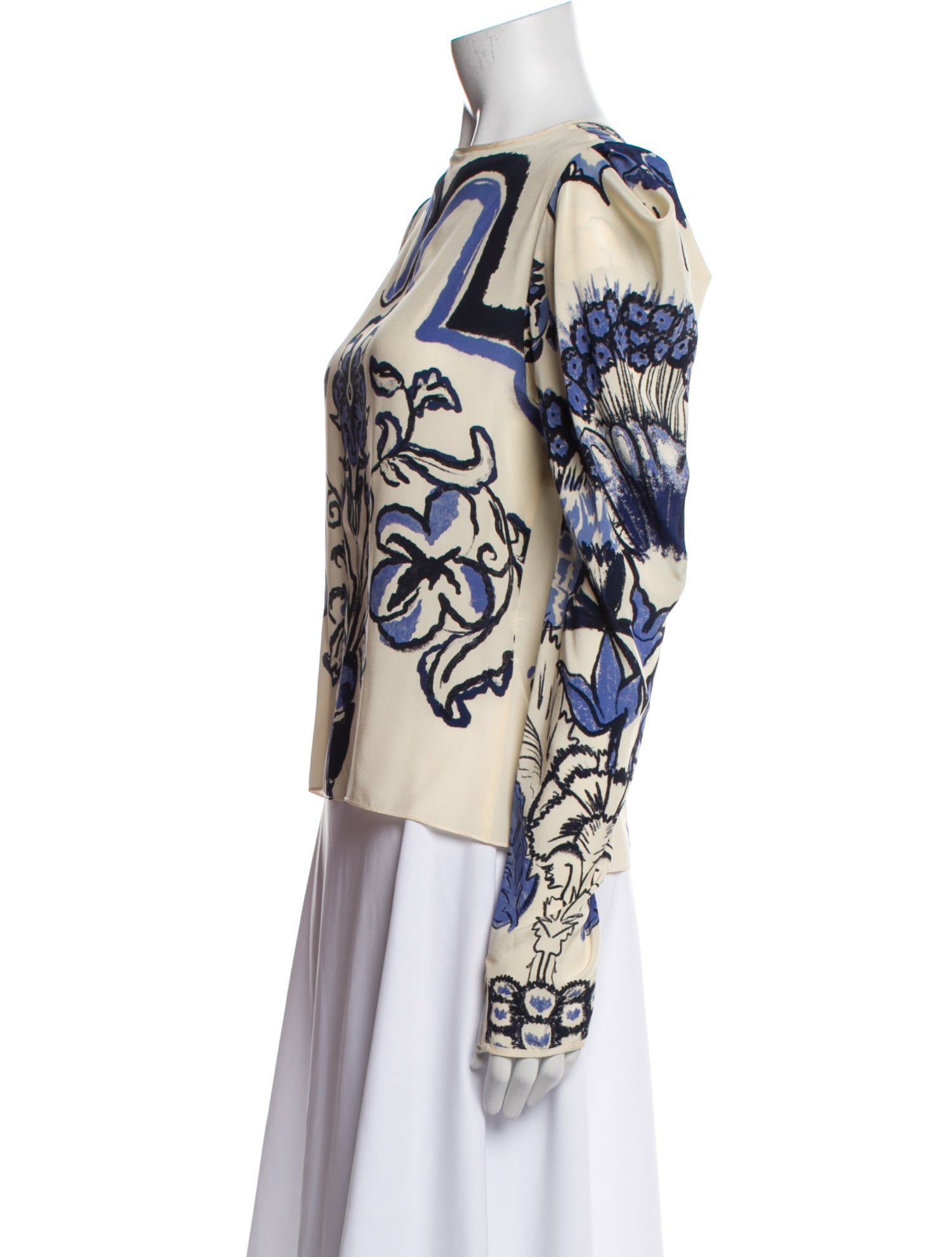 Johanna Ortiz Silk Printed Blouse