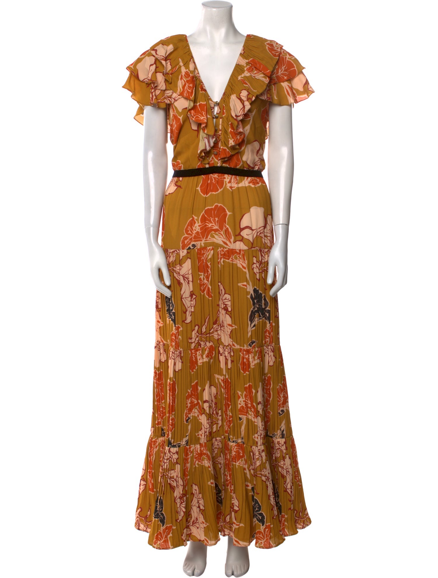 Johanna Ortiz Floral Print Long Dress