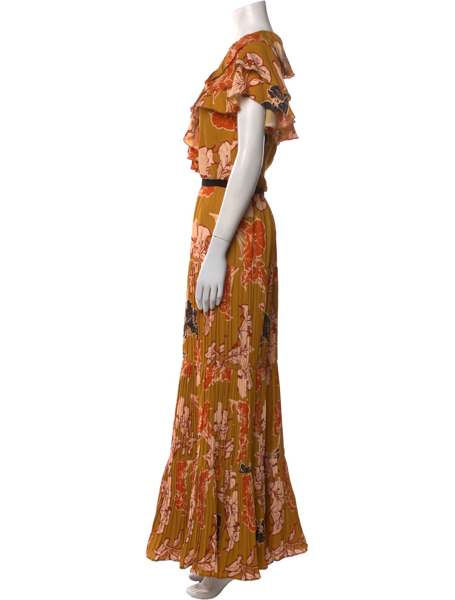 Johanna Ortiz Floral Print Long Dress
