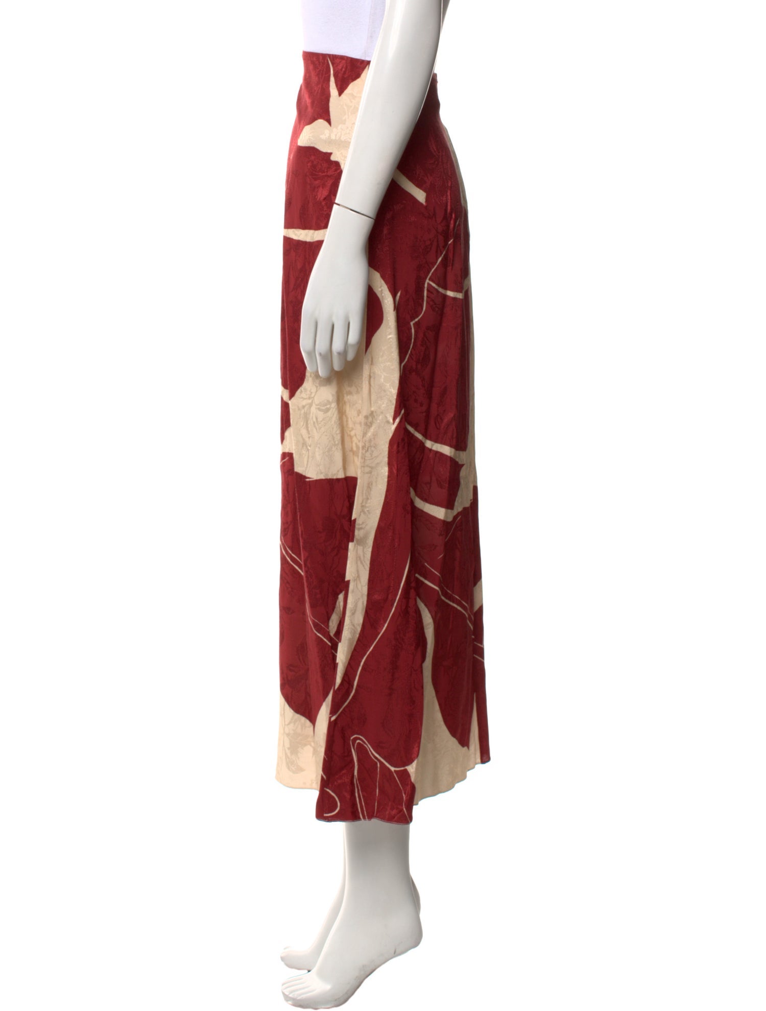 Johanna Ortiz Printed Midi Length Skirt