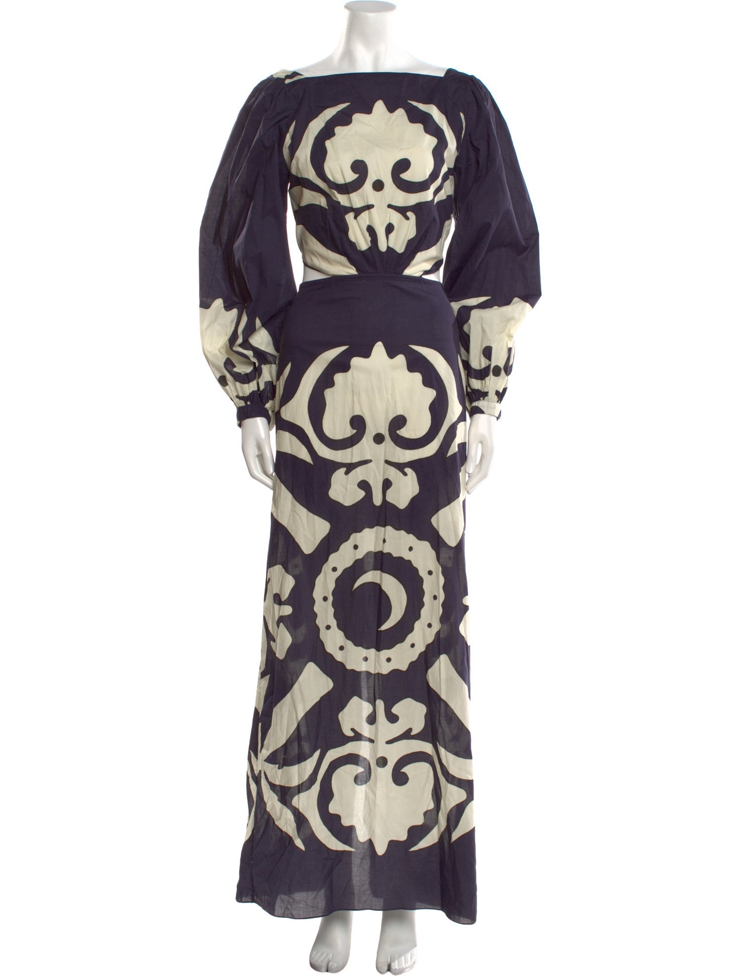 Johanna Ortiz Printed Long Dress