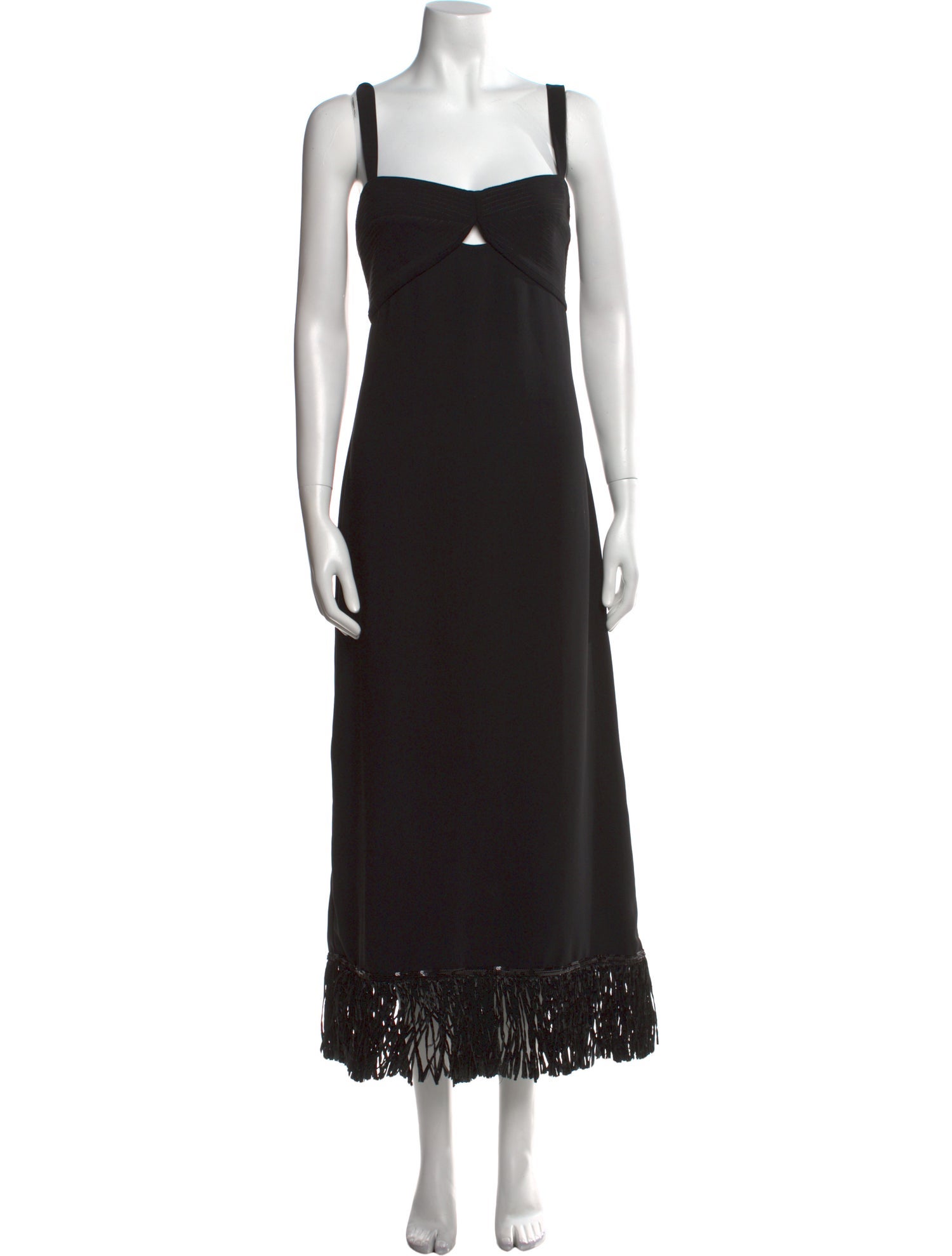 Johanna Ortiz Square Neckline Knee-Length Dress