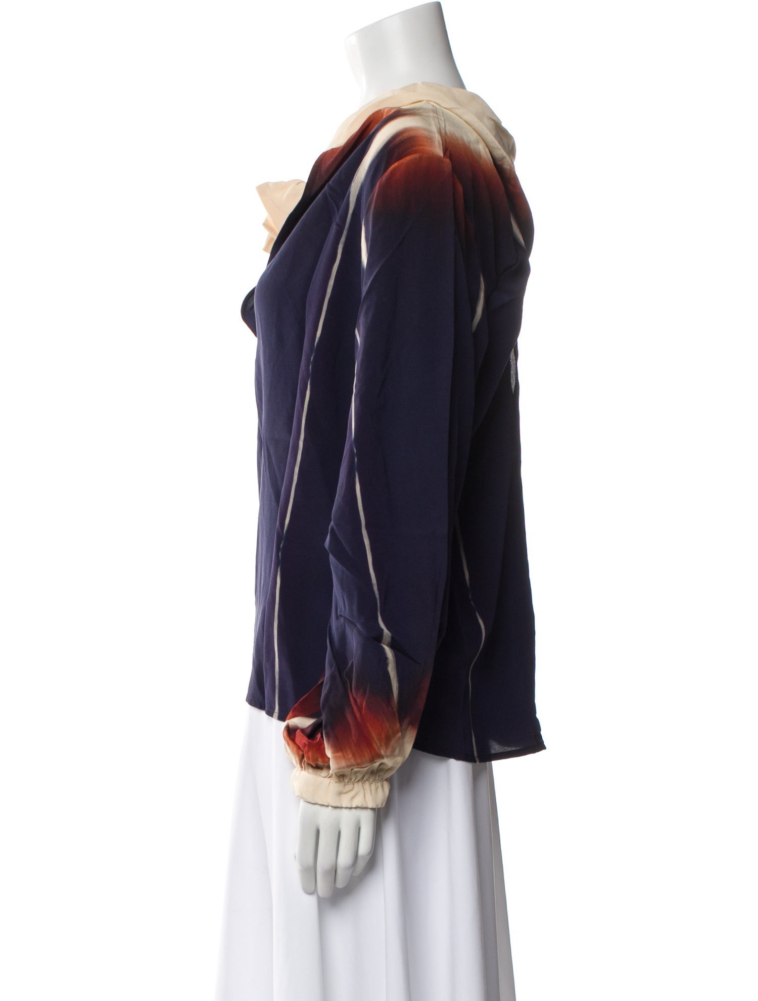 Johanna Ortiz Silk V-Neck Blouse