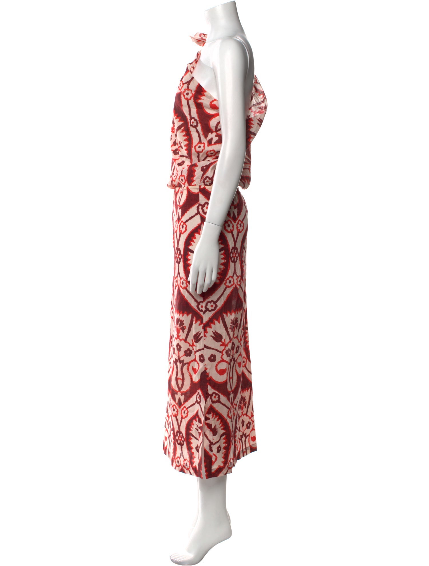 Johanna Ortiz Printed Long Dress