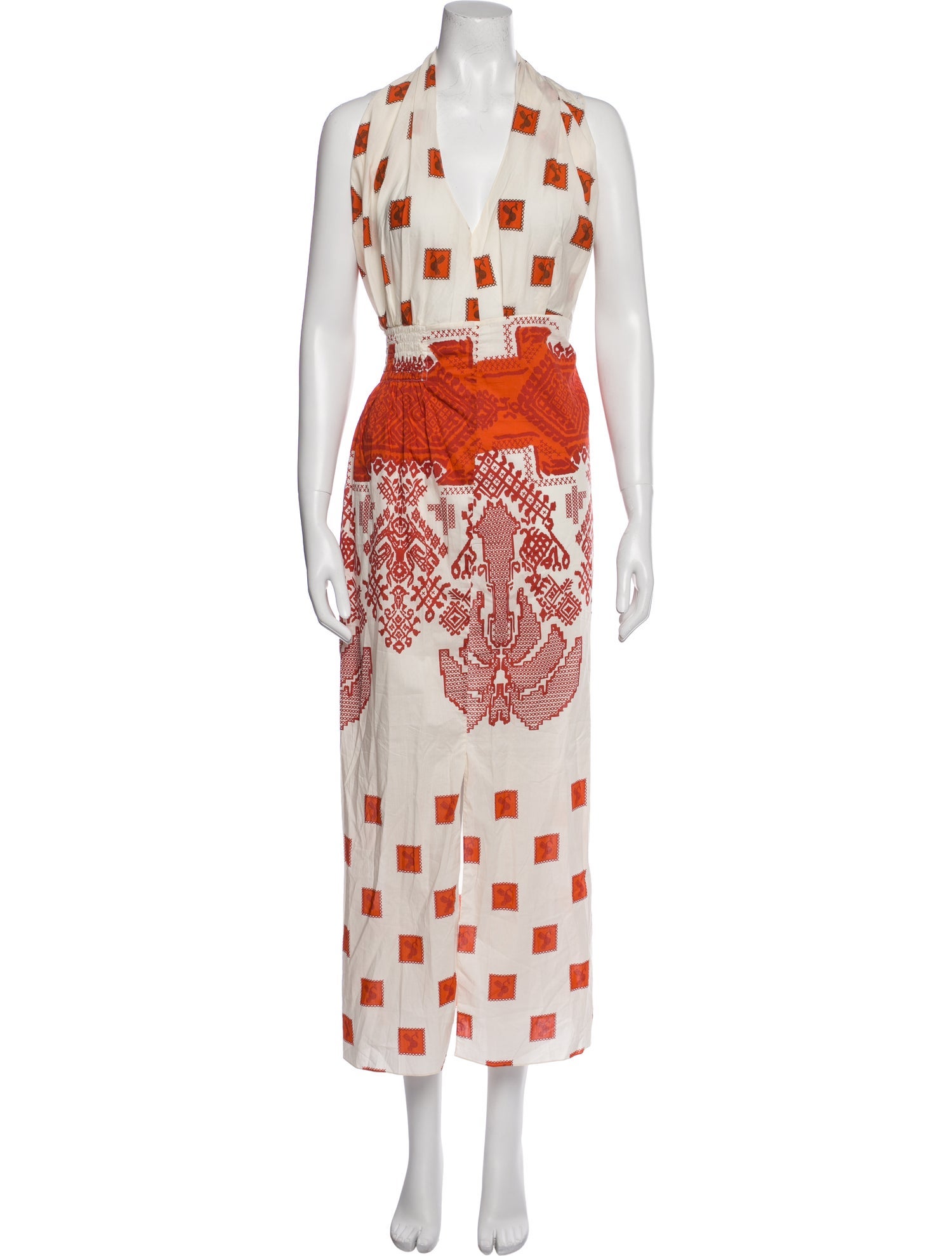 Johanna Ortiz Printed Long Dress