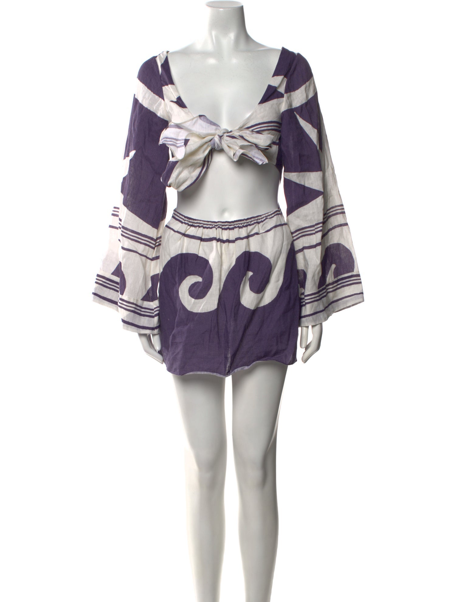 Johanna Ortiz Printed Mini Dress