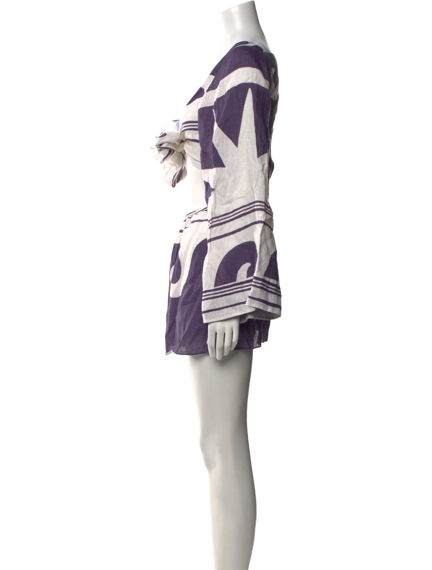 Johanna Ortiz Printed Mini Dress