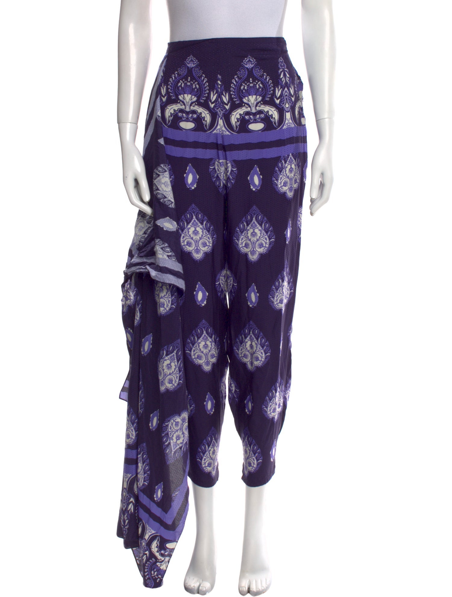 Johanna Ortiz Printed Skinny Leg Pants