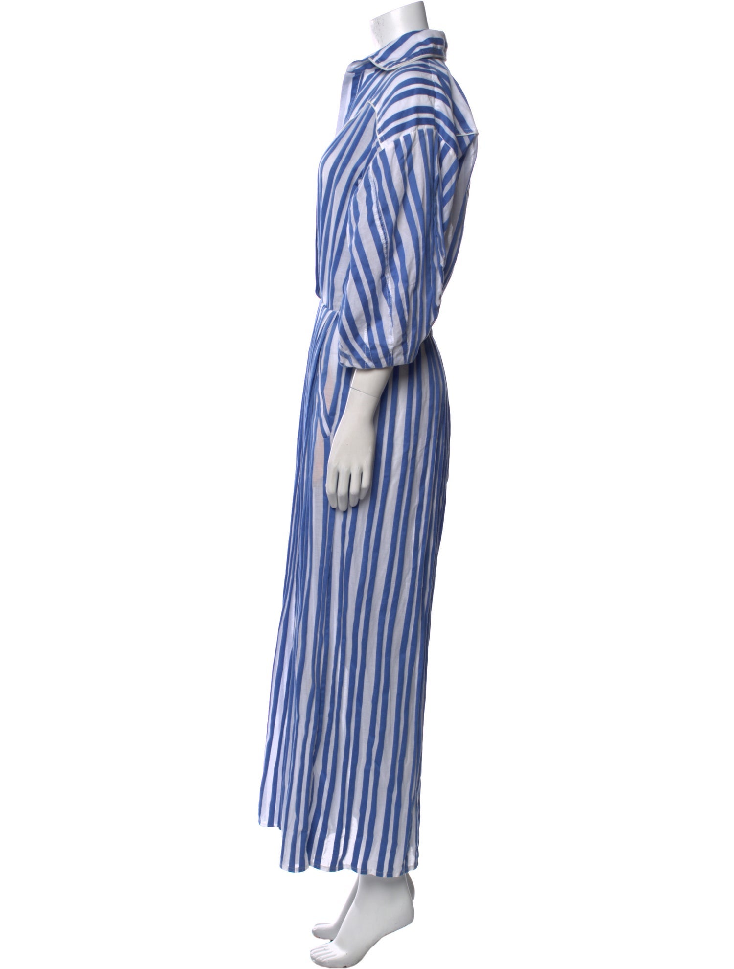 Johanna Ortiz Striped Long Dress