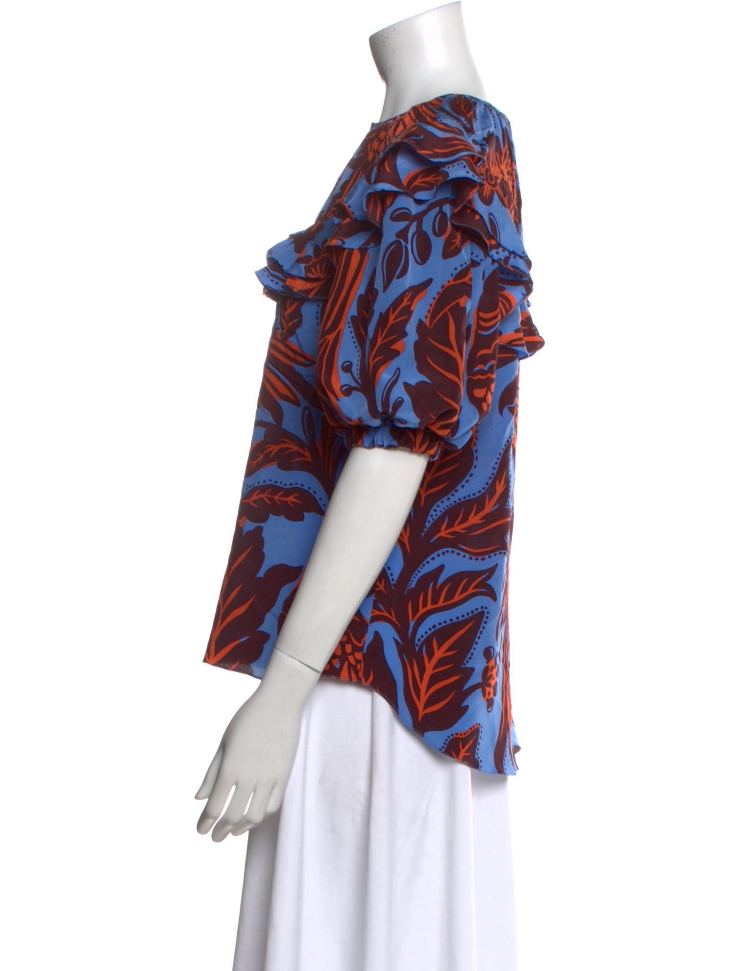 Johanna Ortiz Silk Printed Blouse