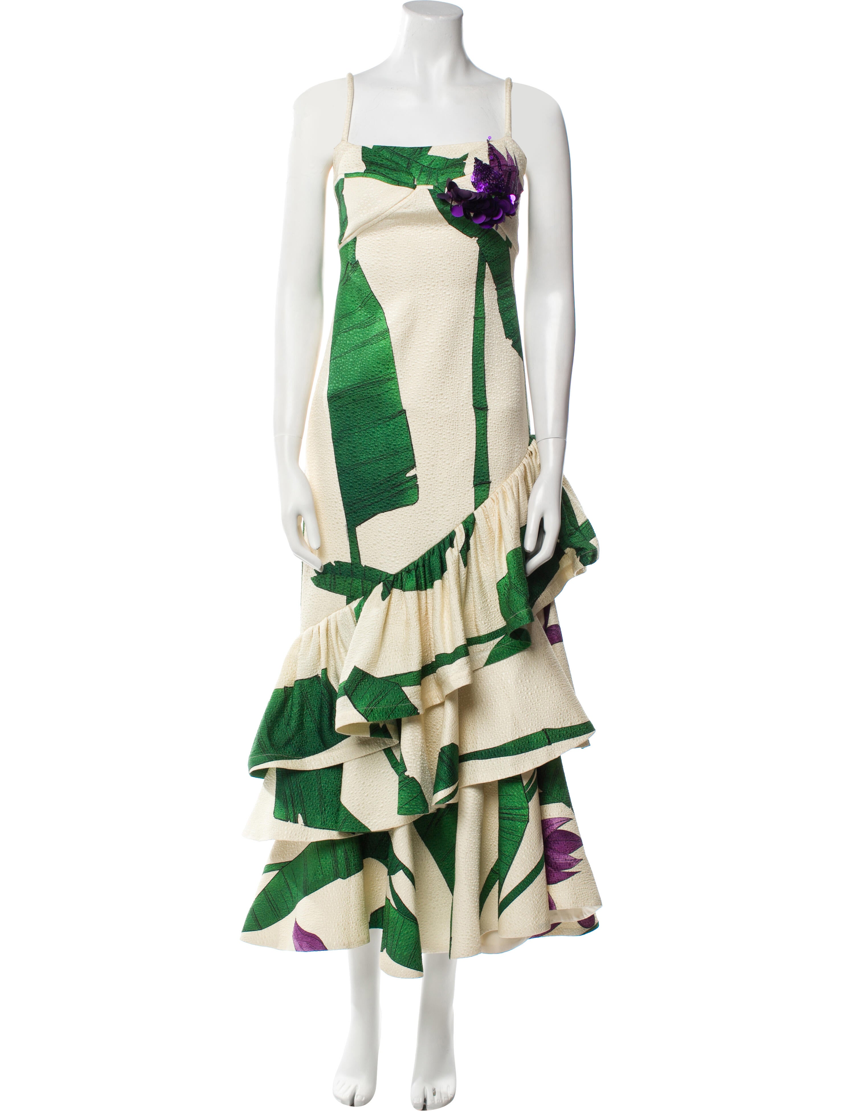 Johanna Ortiz Silk Long Dress