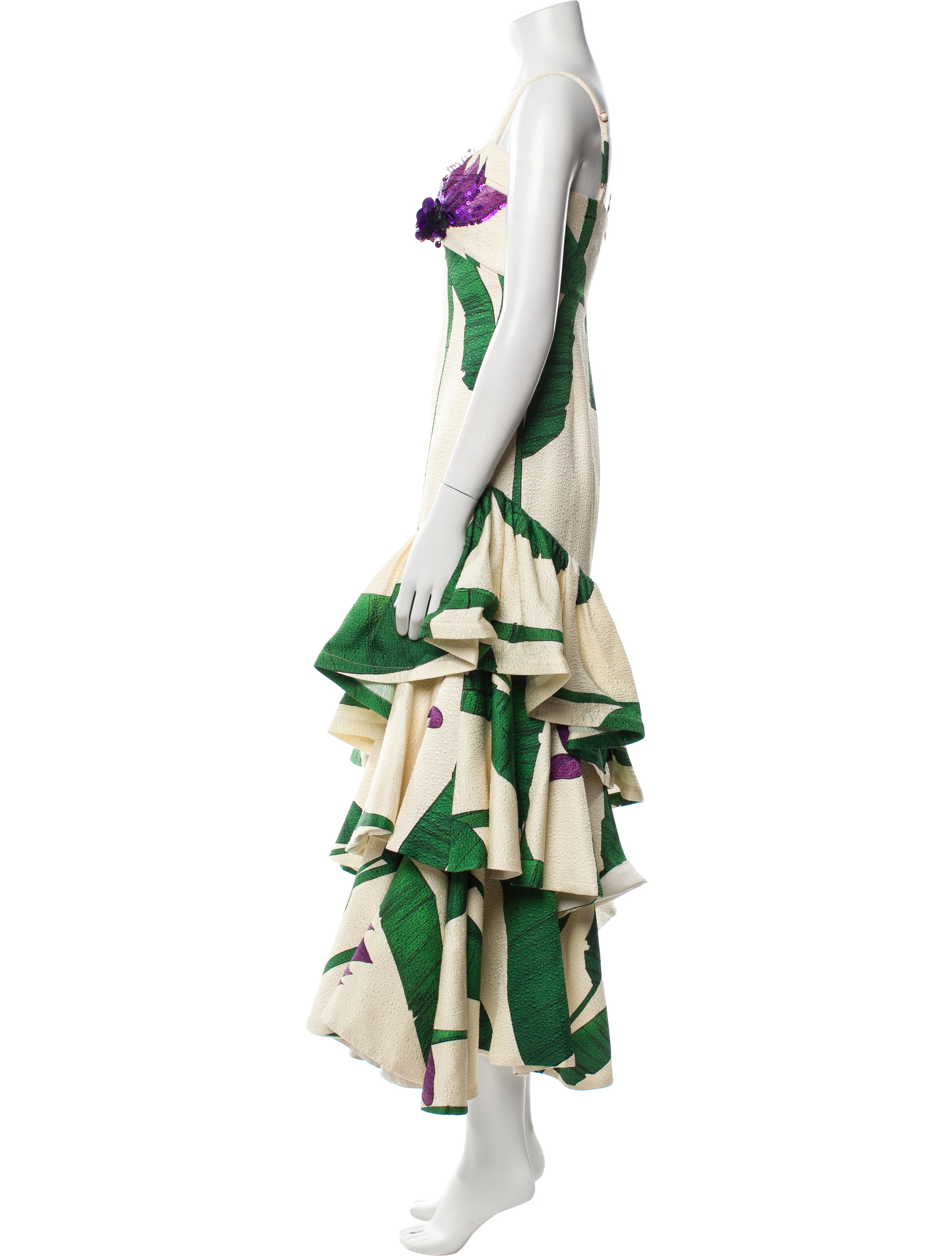 Johanna Ortiz Silk Long Dress