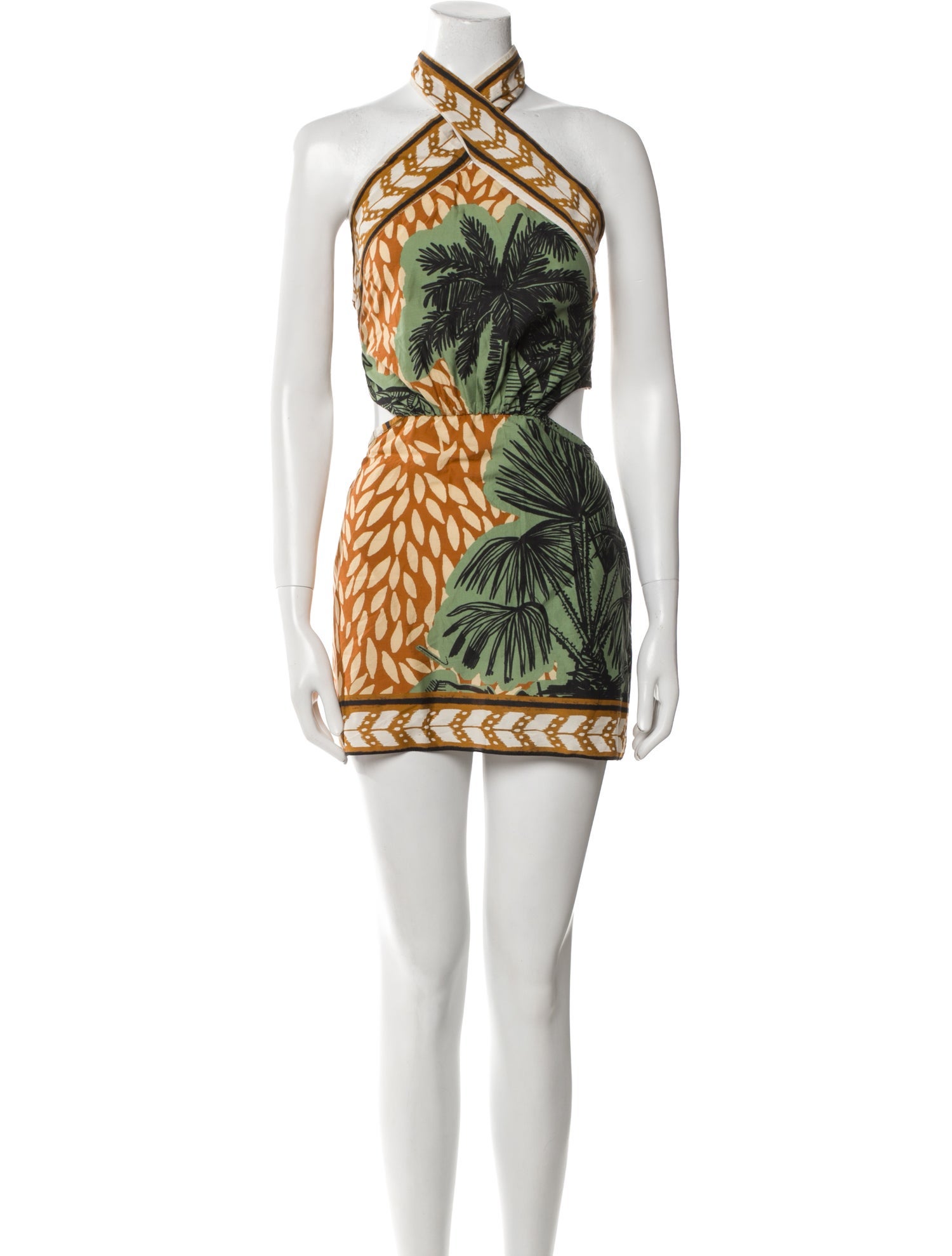 Johanna Ortiz Printed Mini Dress
