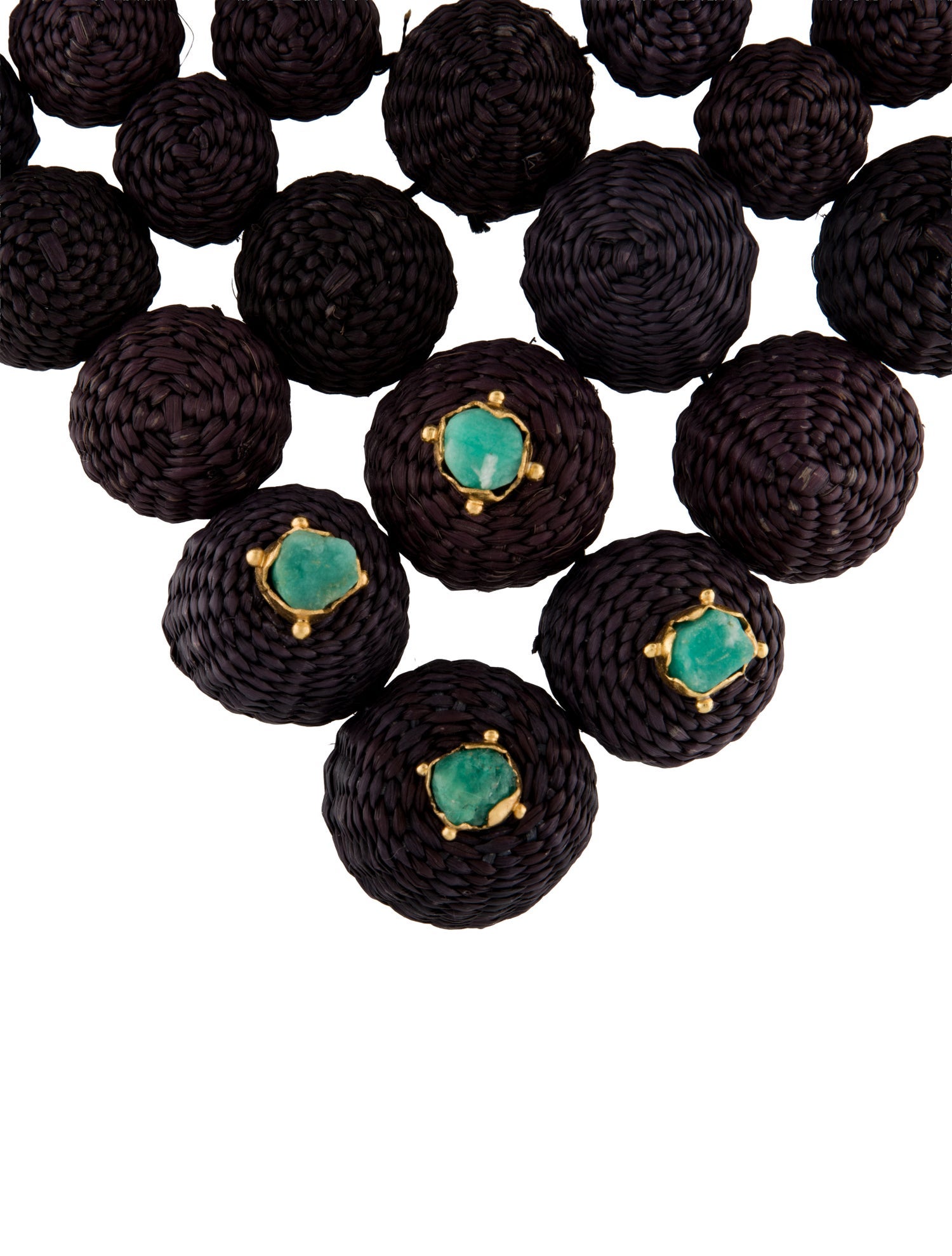 Johanna Ortiz Raffia "Hunter Iraca Palm" Collar Necklace