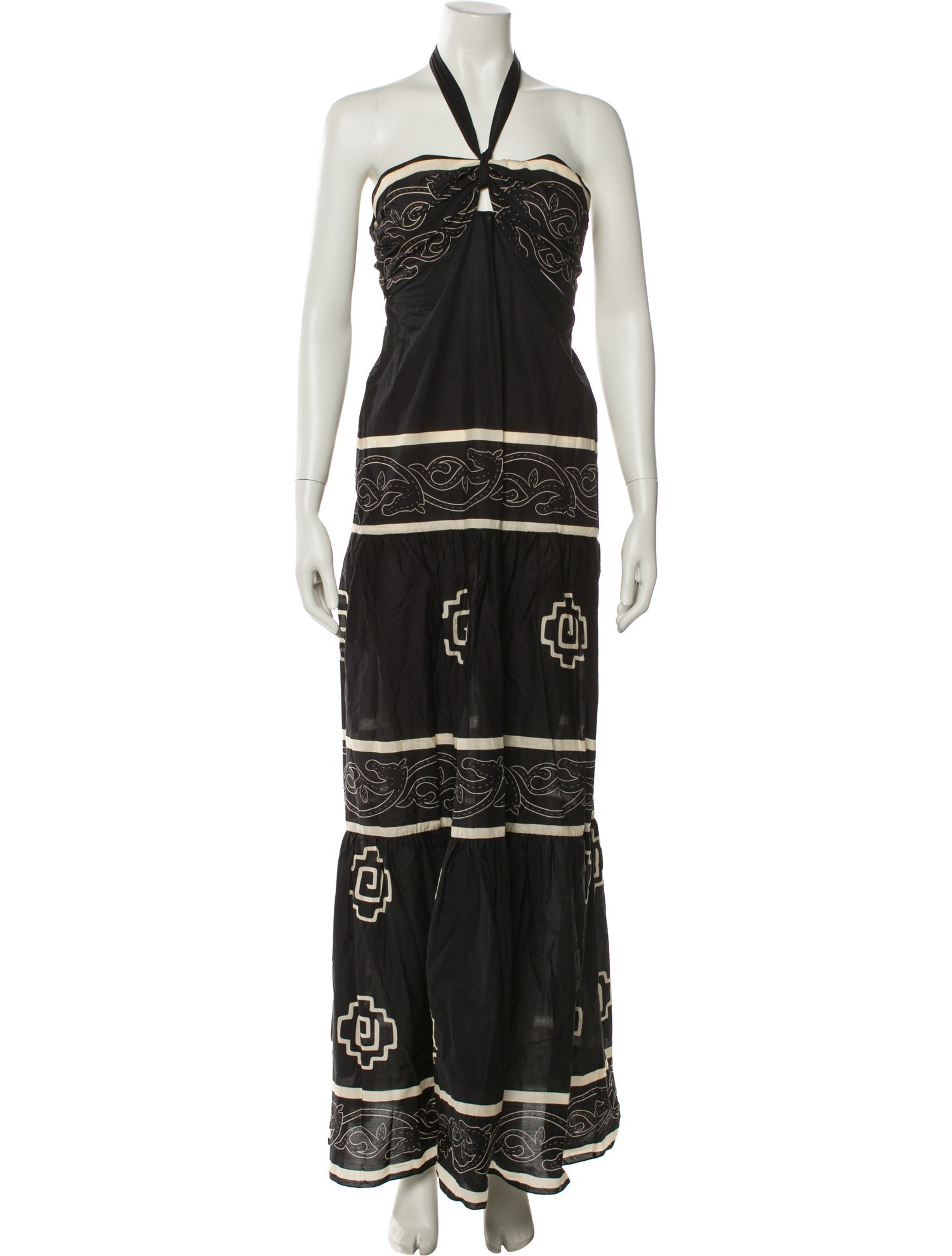 Johanna Ortiz Printed Long Dress